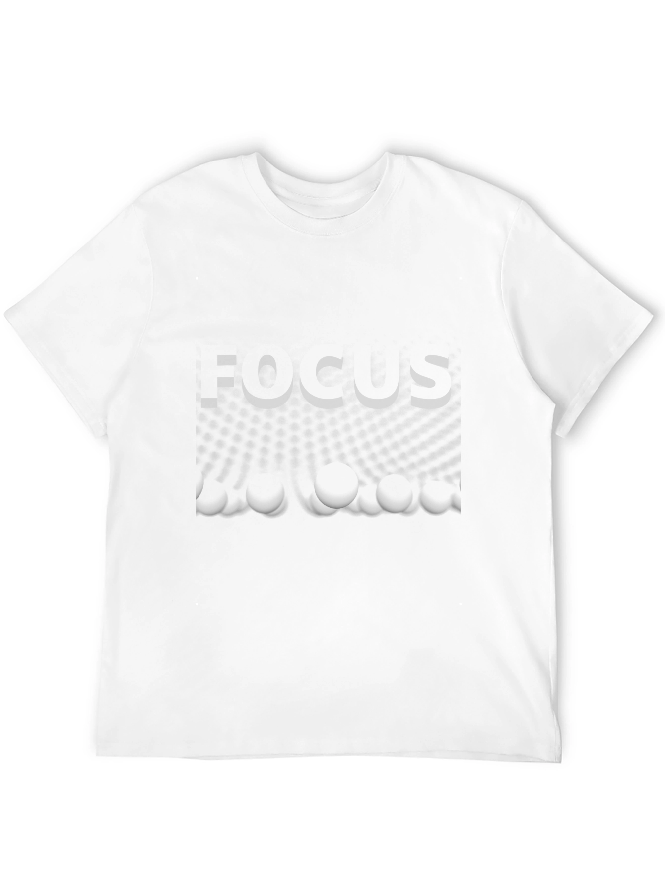 Focus Graphic Print Black Tee