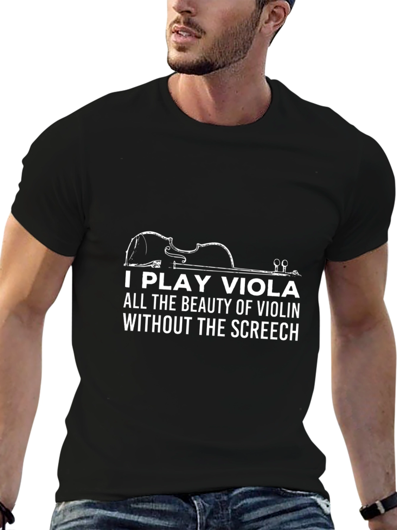 Viola Player T-Shirt - Beauty Without the Screech