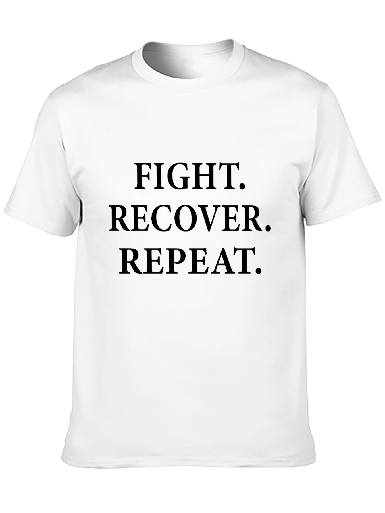 Fight Recover Repeat Graphic Tee - Black