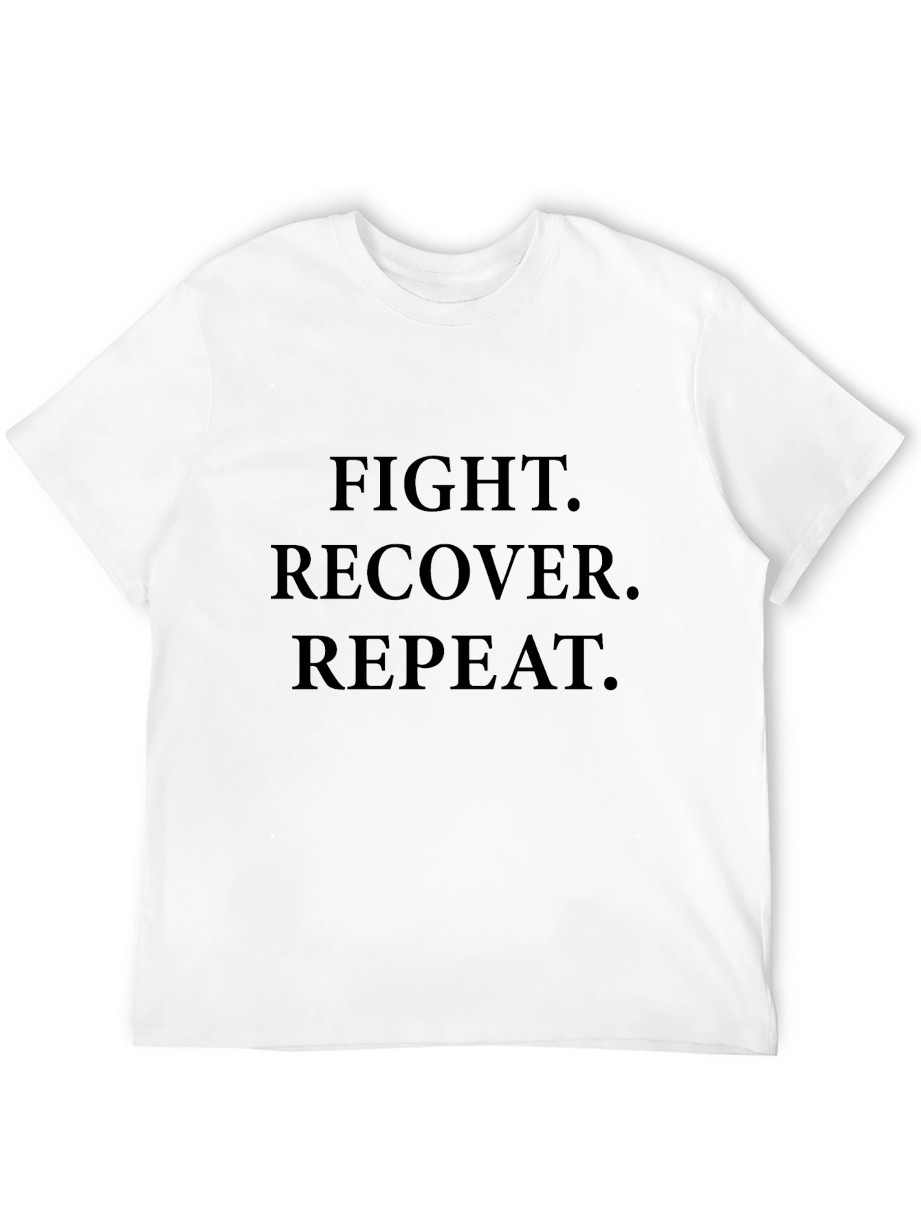 Fight Recover Repeat Graphic Tee - Black