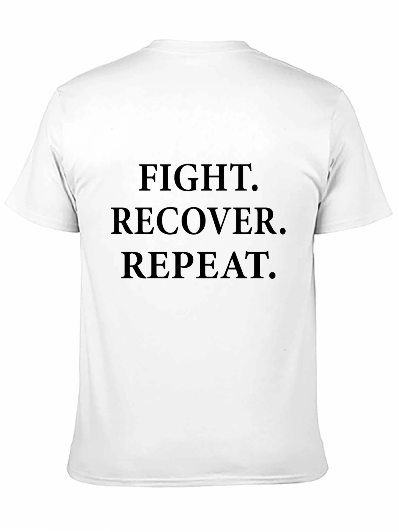 Fight Recover Repeat Graphic Tee - Black