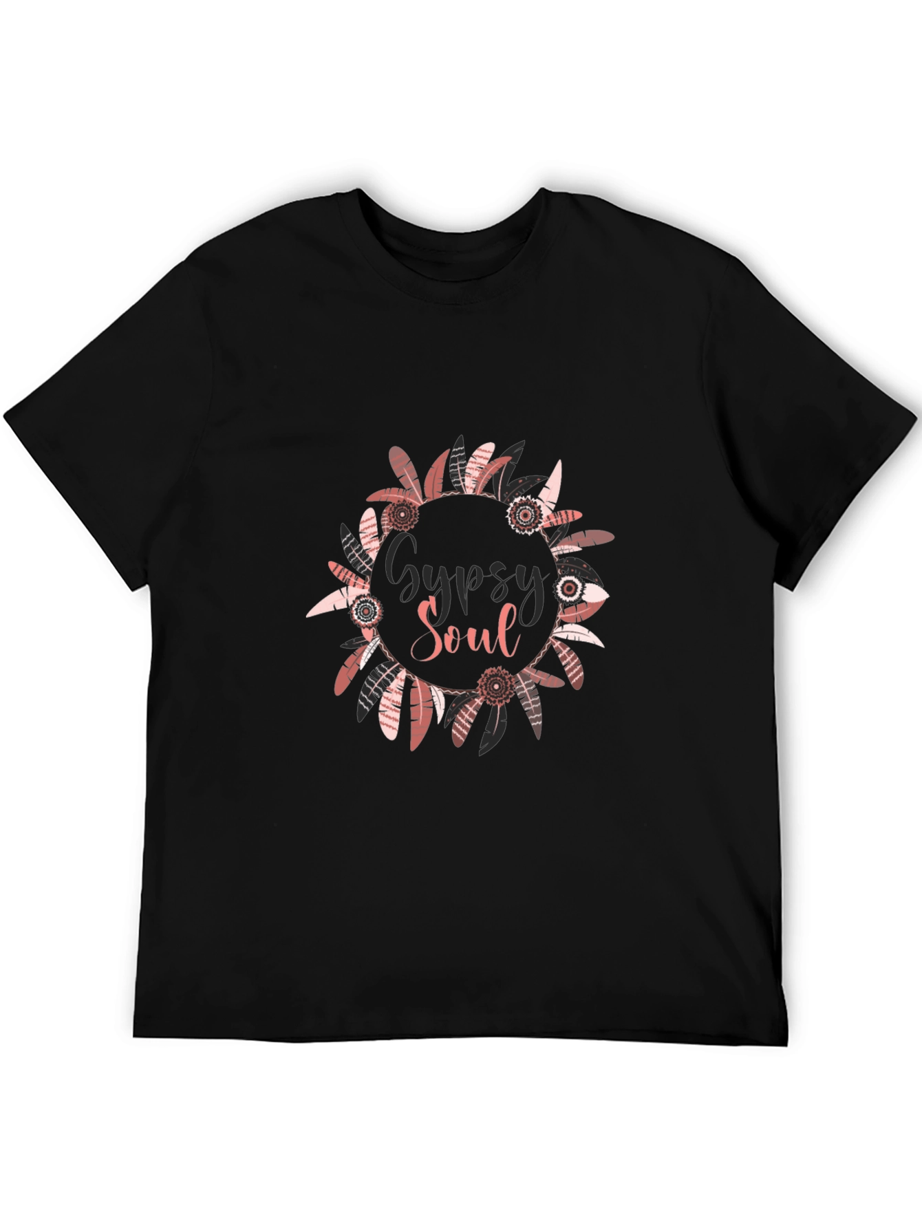 Gypsy Soul Graphic Print Black T-Shirt
