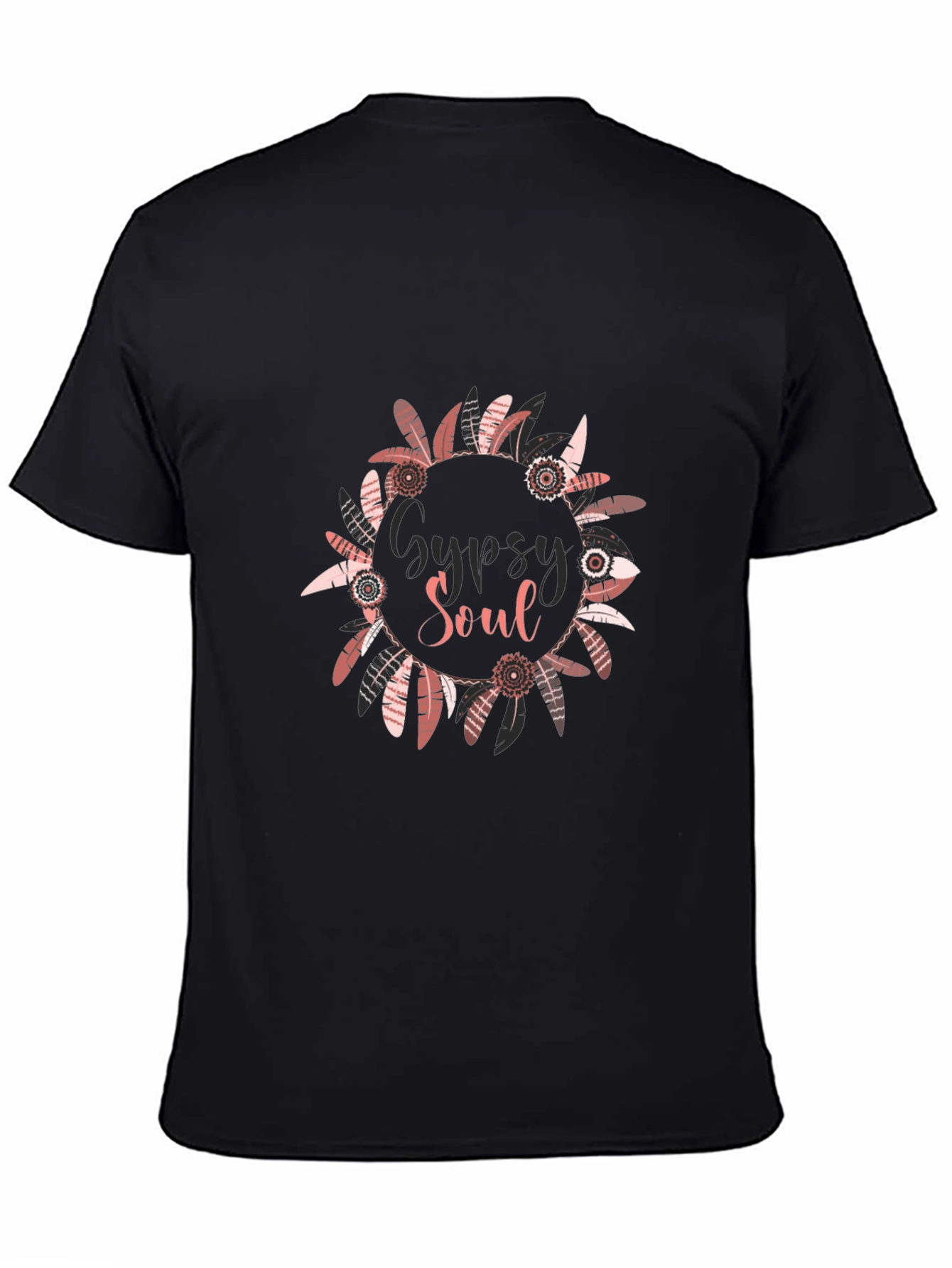 Gypsy Soul Graphic Print Black T-Shirt