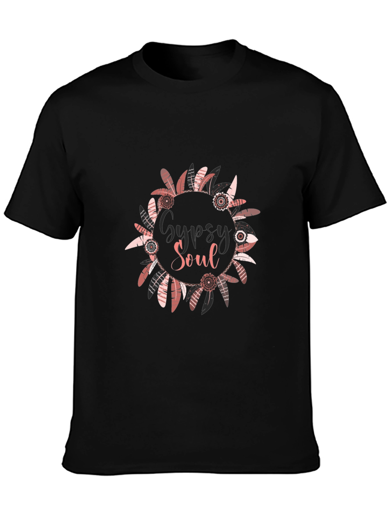 Gypsy Soul Graphic Print Black T-Shirt