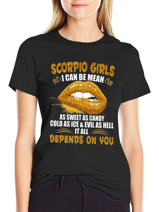 Scorpio Girls Zodiac T-Shirt - Mean or Sweet?