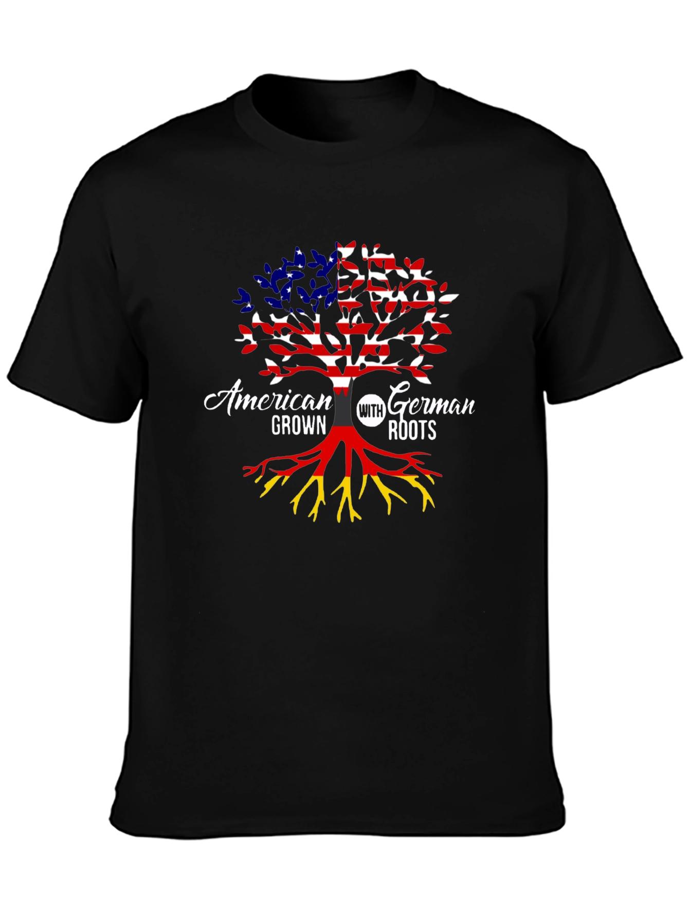 American Grown With German Roots Tree T-Shirt