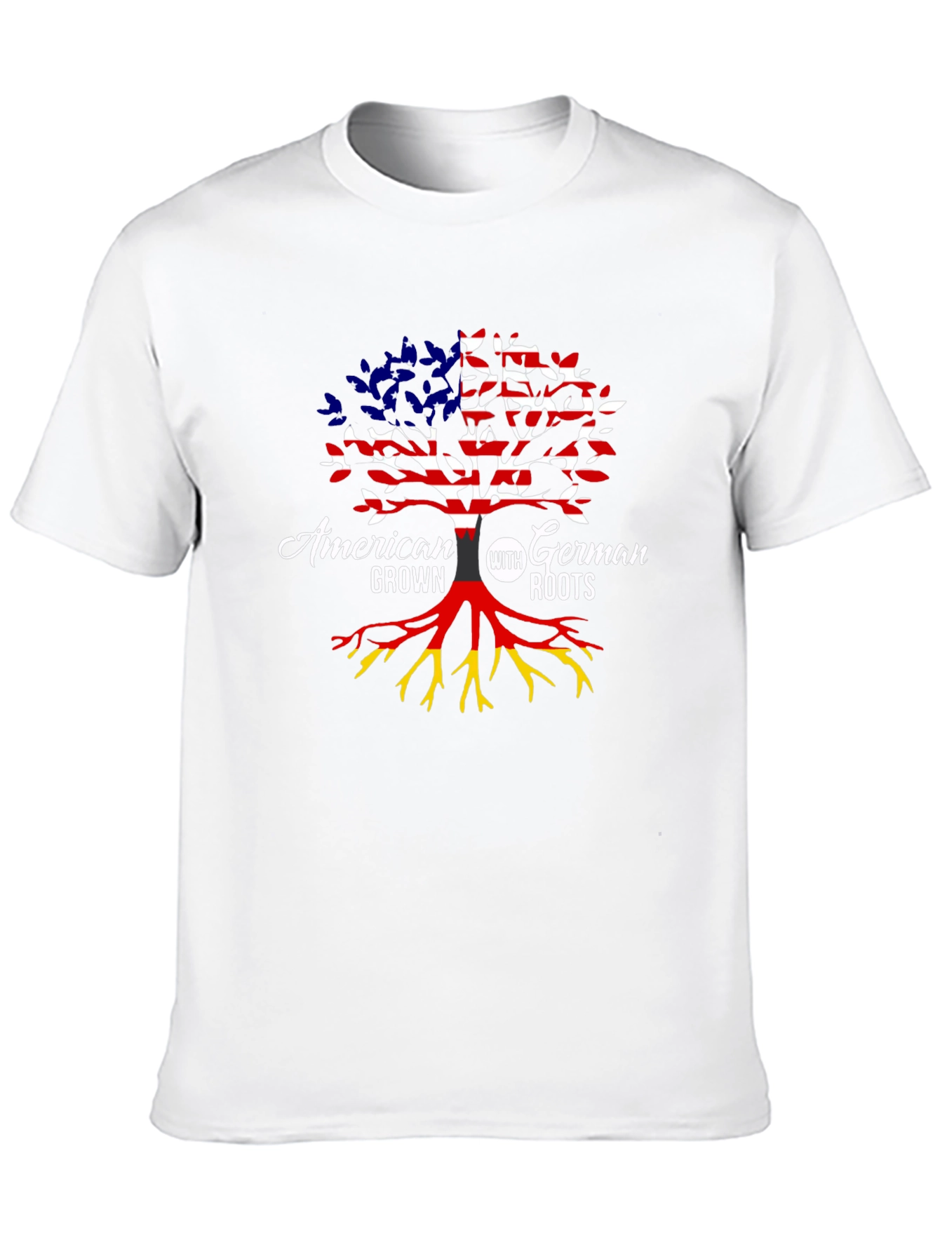 American Grown With German Roots Tree T-Shirt