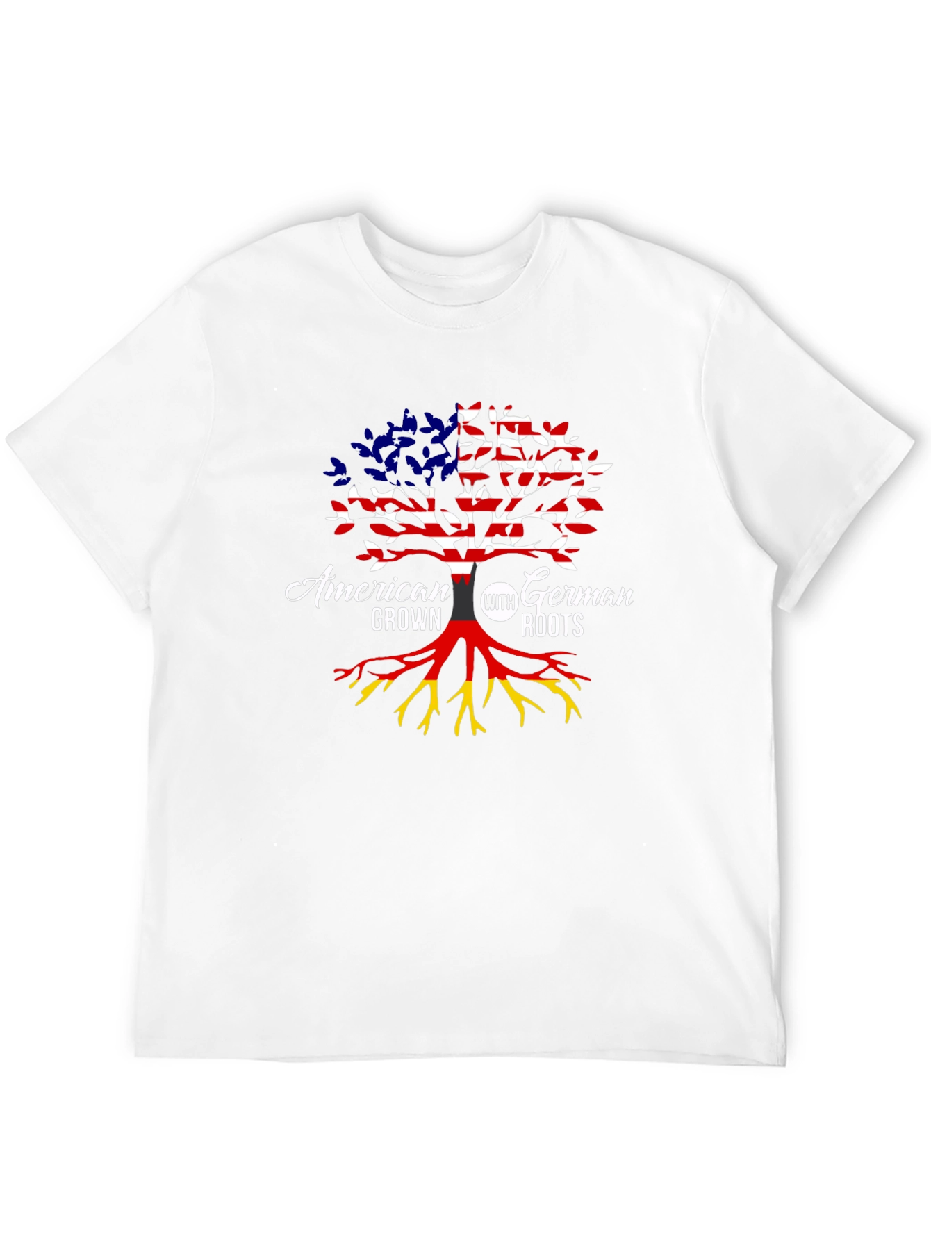 American Grown With German Roots Tree T-Shirt