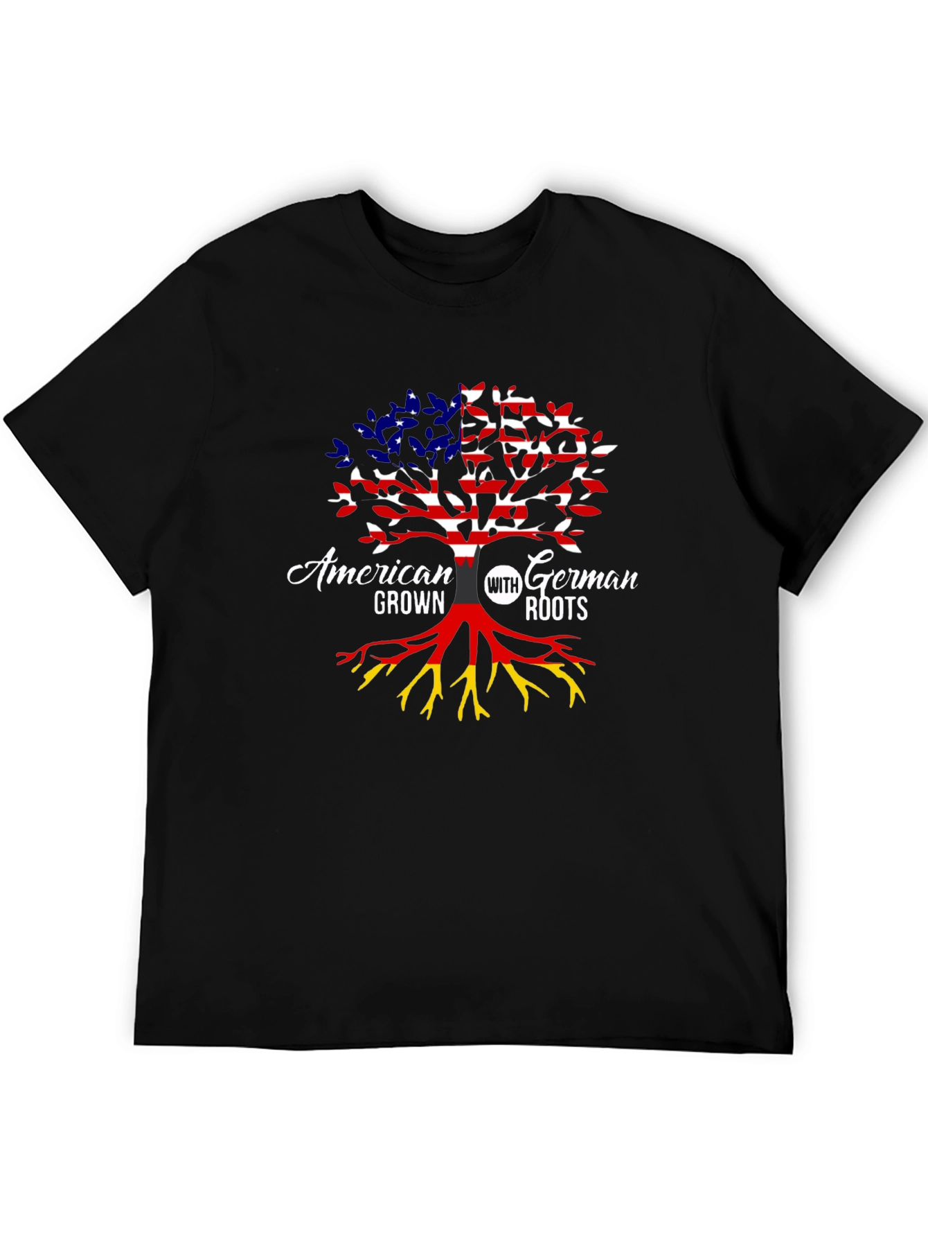 American Grown With German Roots Tree T-Shirt