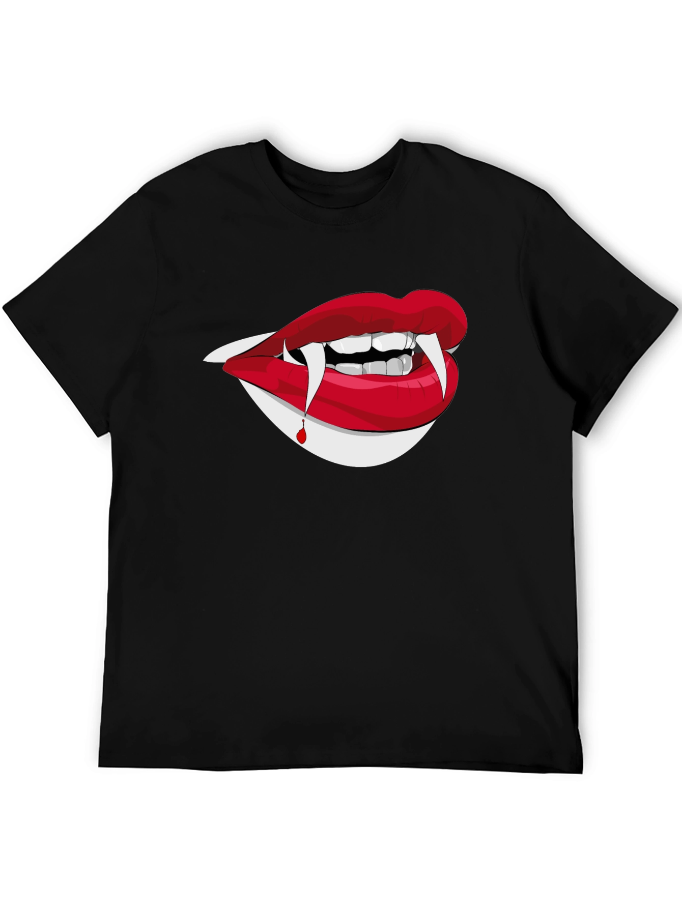 Vampire Lips Graphic Tee - Halloween Ready