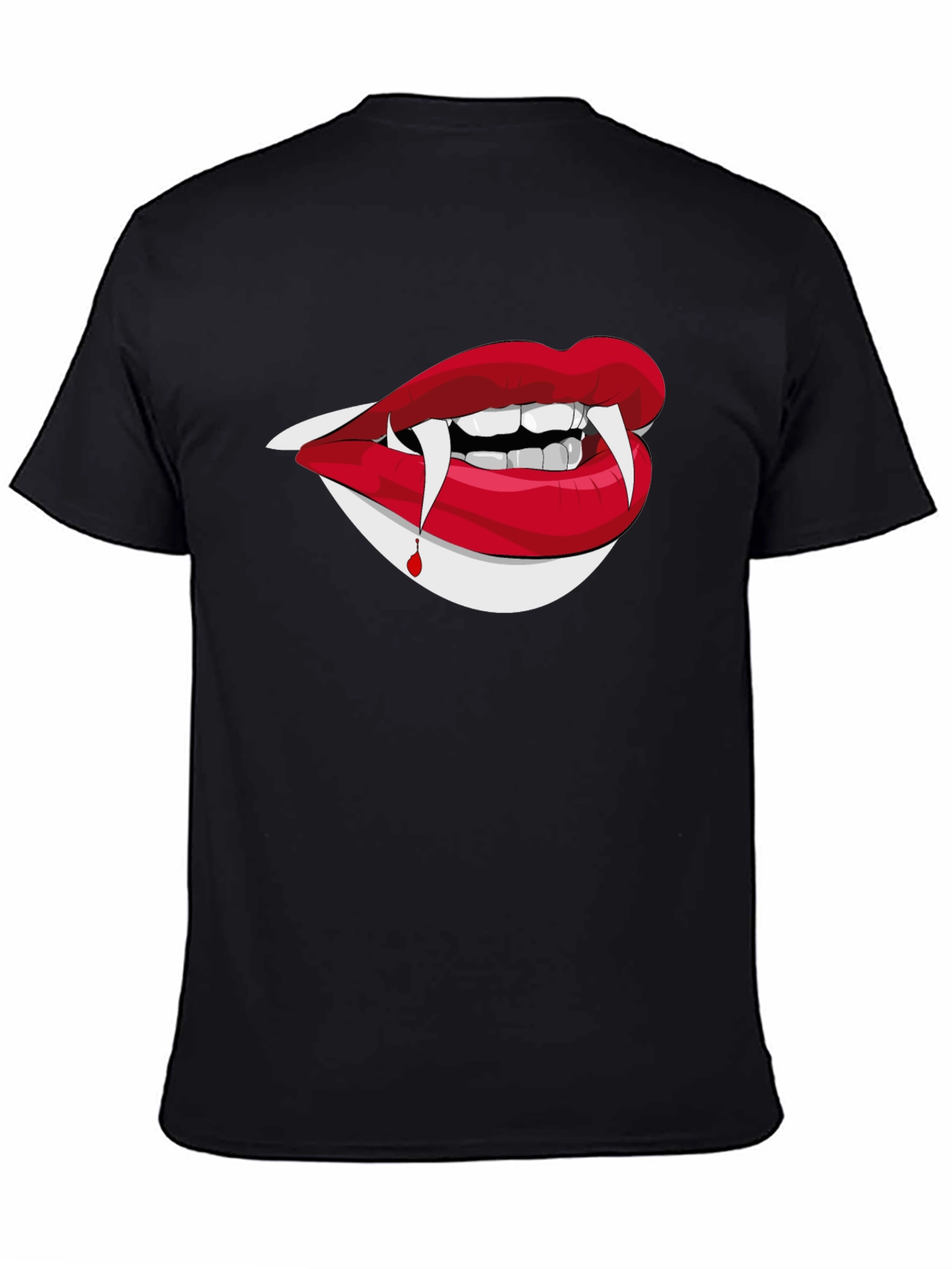 Vampire Lips Graphic Tee - Halloween Ready
