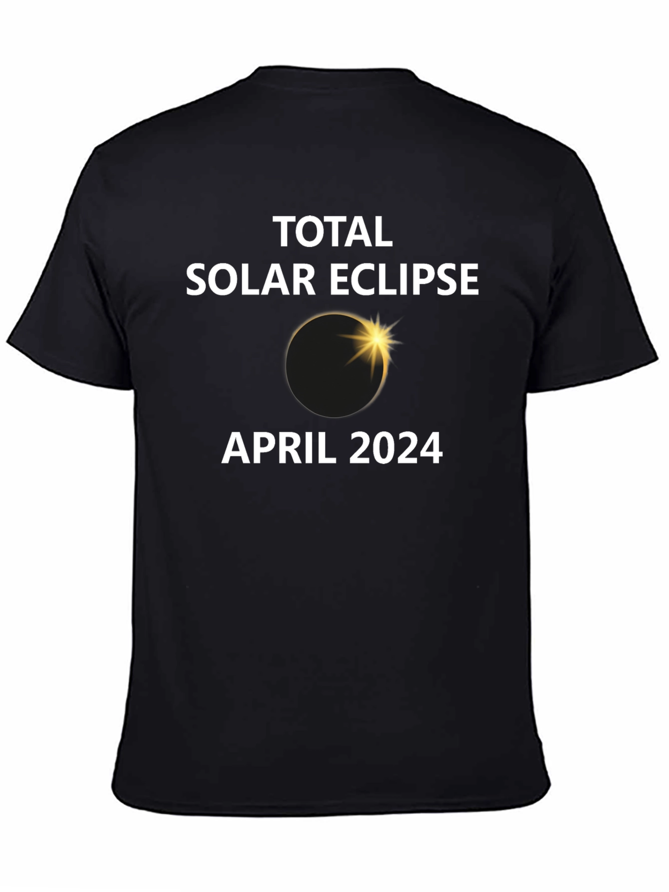 Total Solar Eclipse April 2024 Black T-Shirt