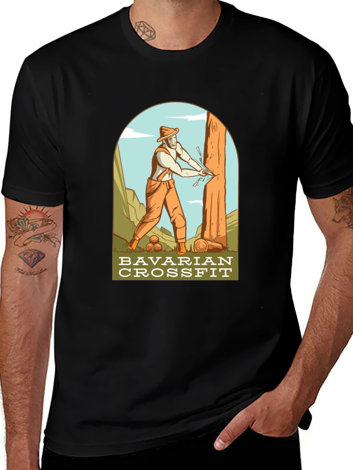 Bavarian CrossFit Graphic Tee - Lumberjack Strength