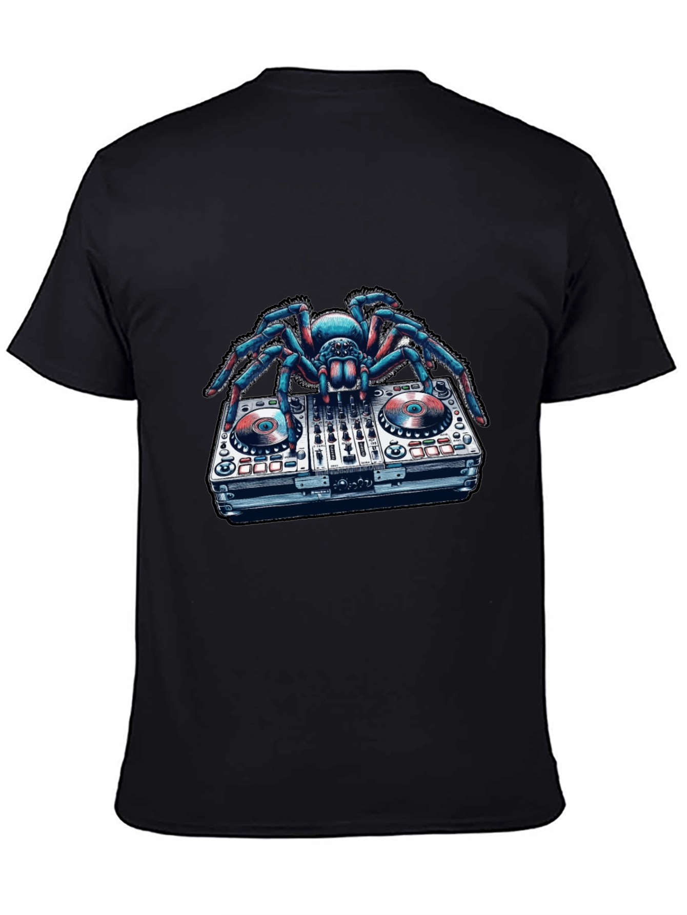 DJ Spider Graphic T-Shirt - Unique Music Lover Tee