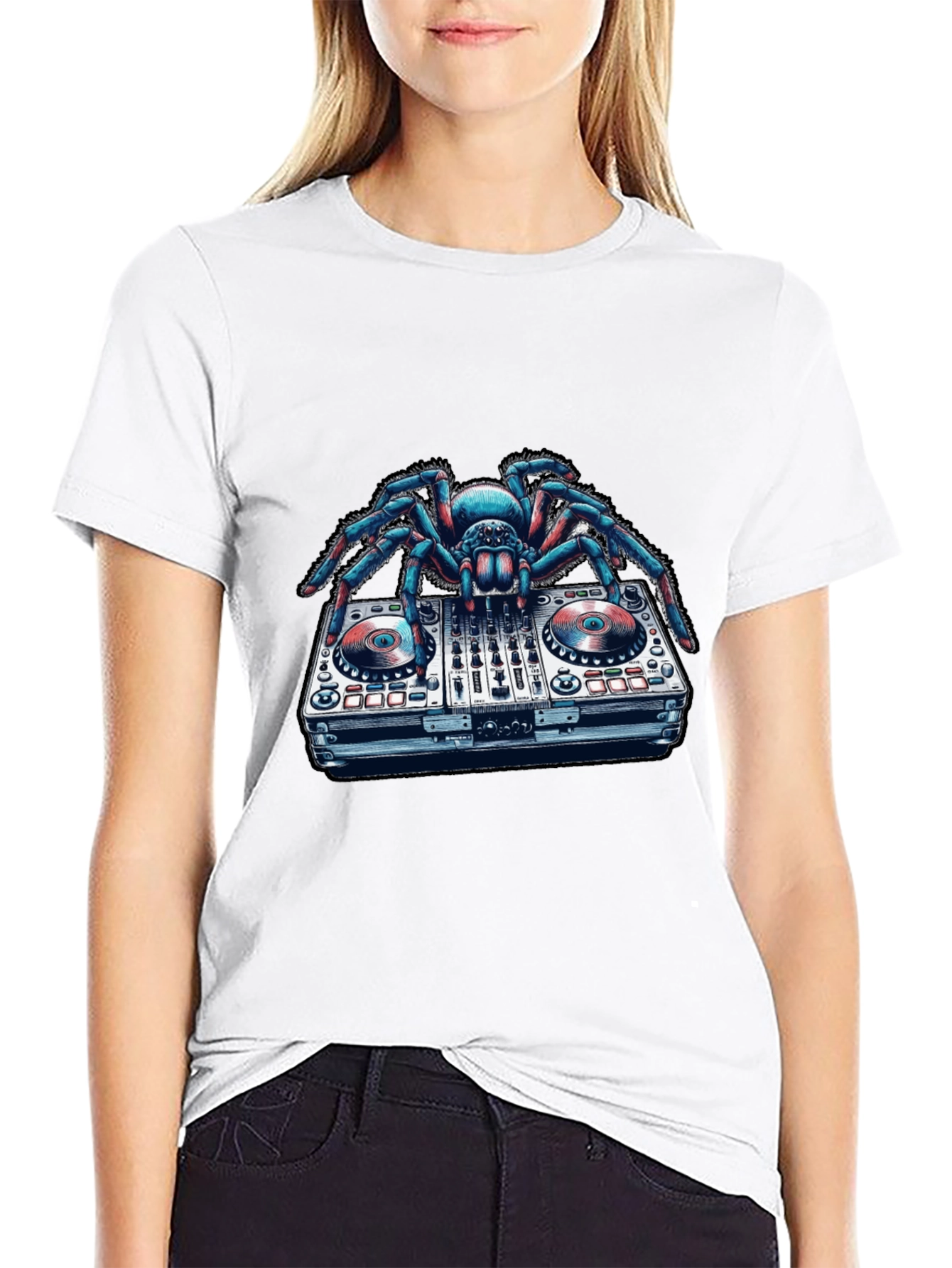 DJ Spider Graphic T-Shirt - Unique Music Lover Tee