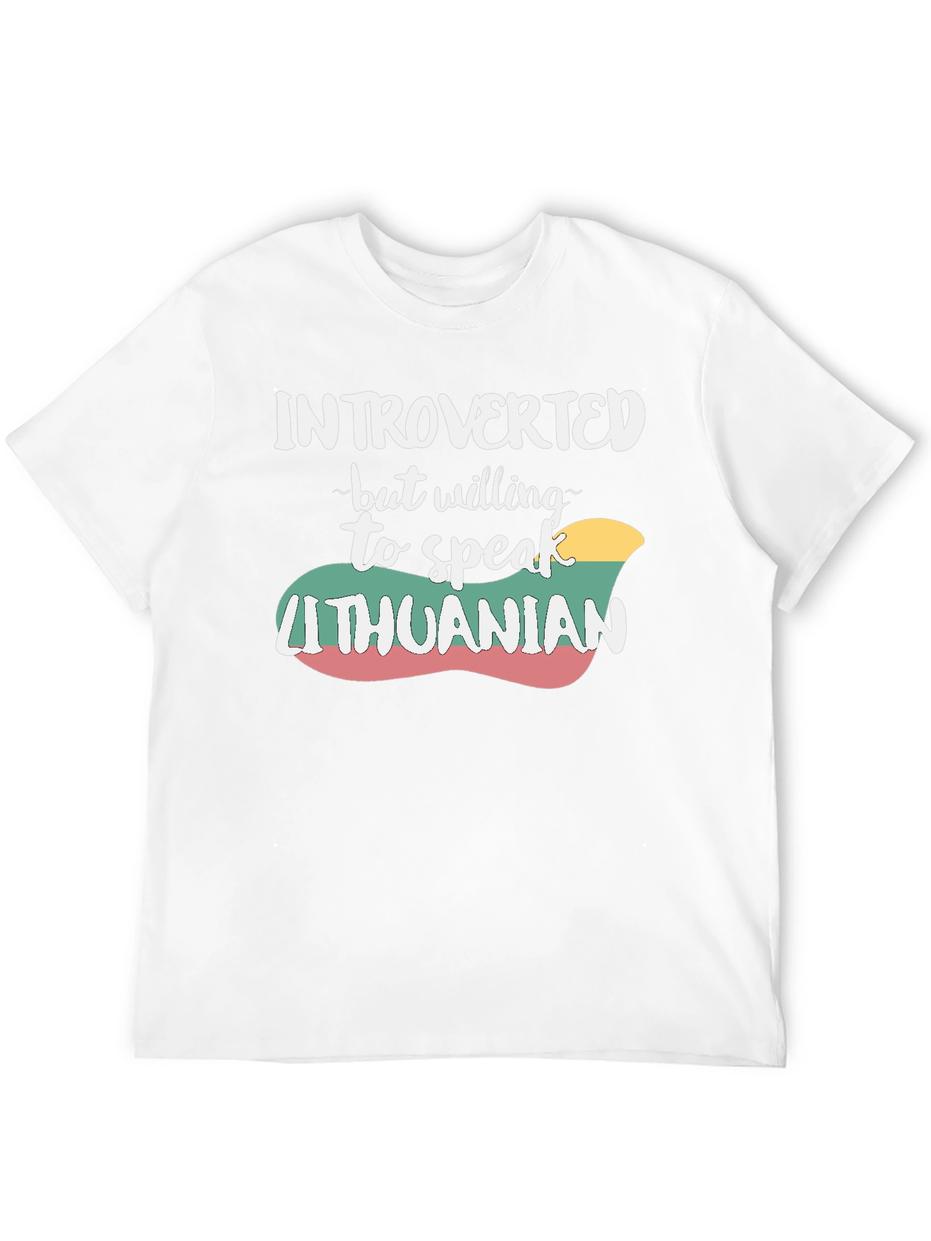 Introverted Lithuanian T-Shirt - Black Cotton Tee