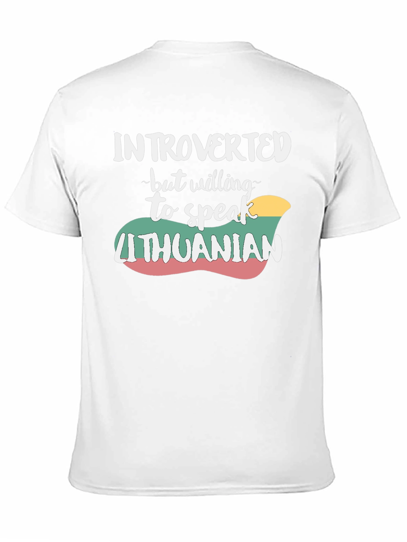 Introverted Lithuanian T-Shirt - Black Cotton Tee