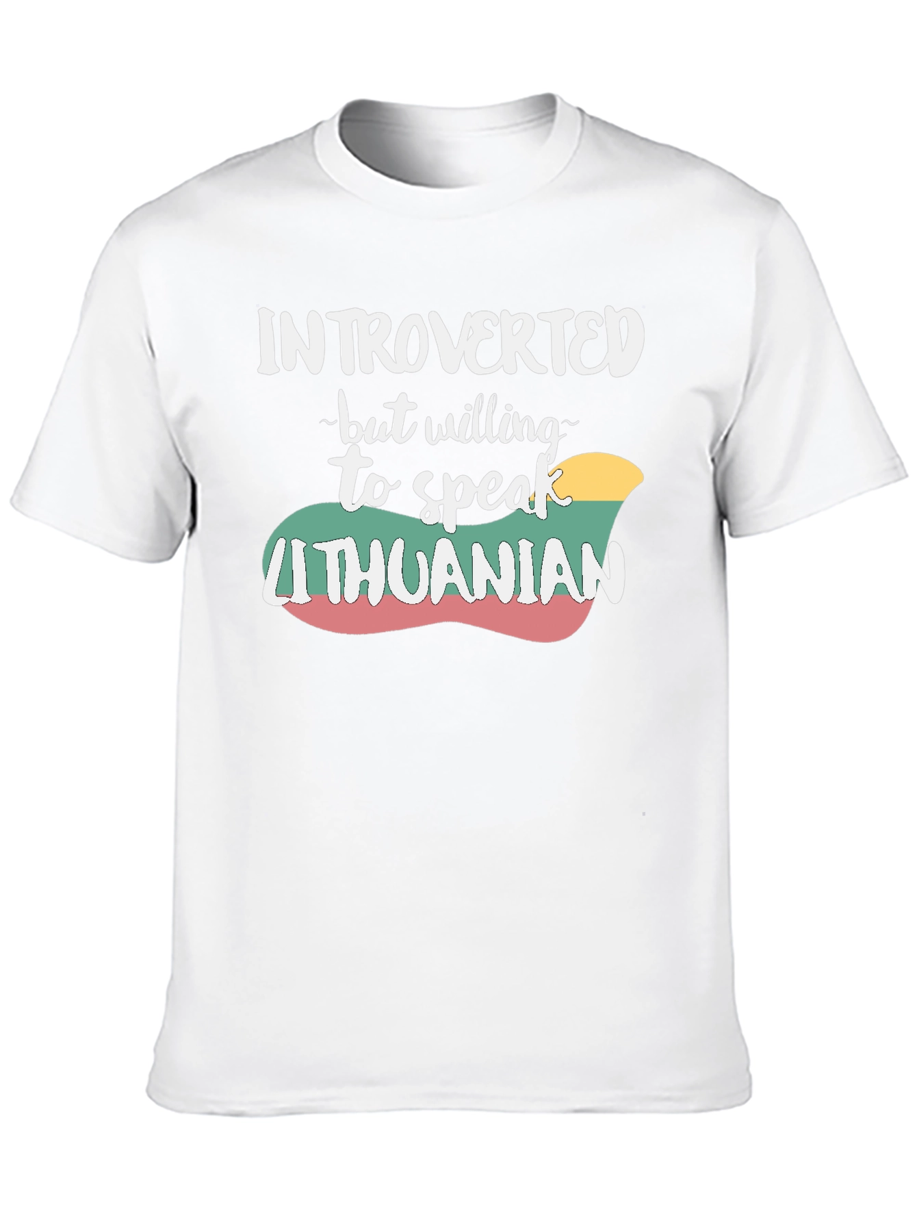 Introverted Lithuanian T-Shirt - Black Cotton Tee