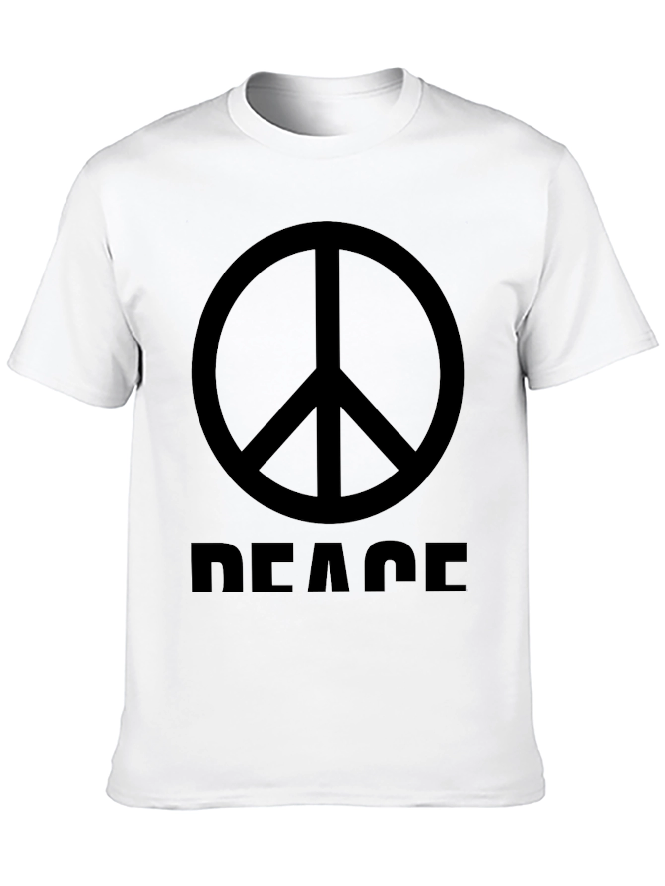 Peace Sign Graphic T-Shirt - Mens Black Tee