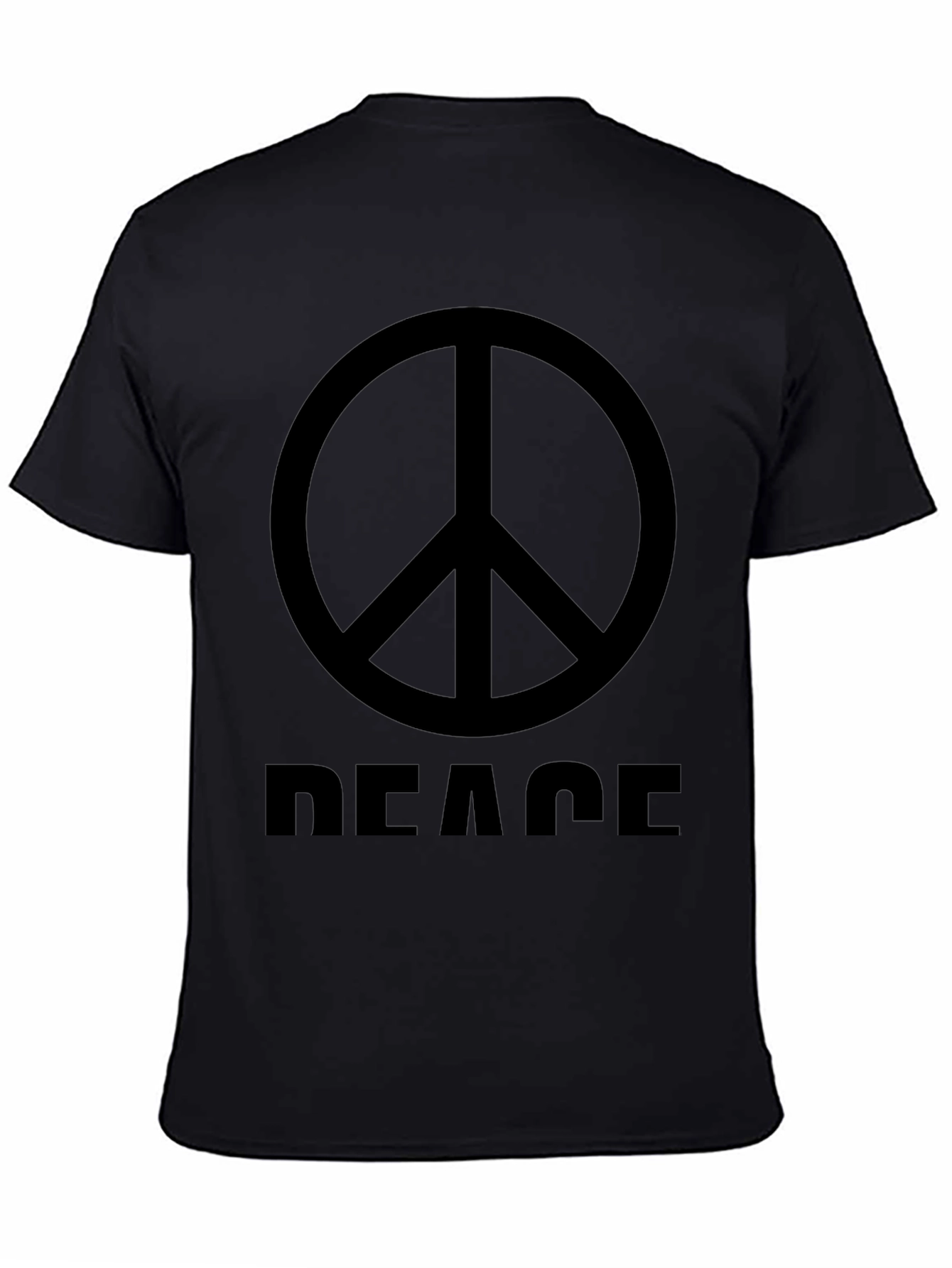 Peace Sign Graphic T-Shirt - Mens Black Tee