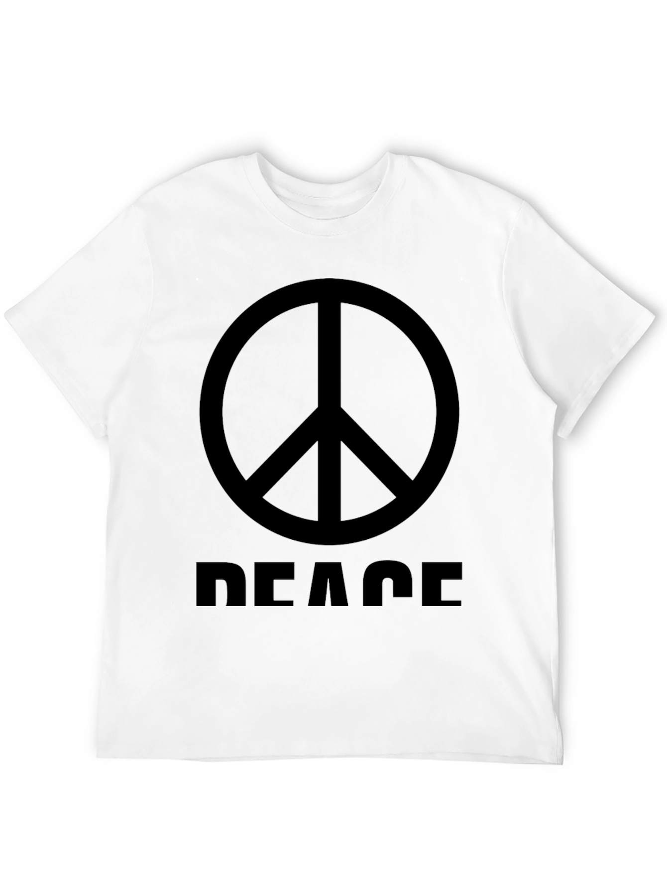 Peace Sign Graphic T-Shirt - Mens Black Tee