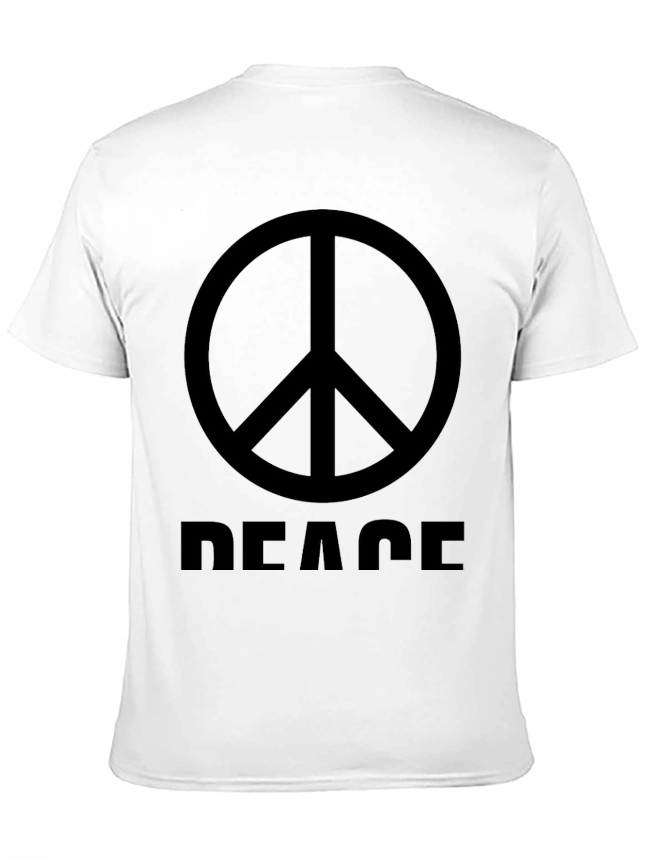 Peace Sign Graphic T-Shirt - Mens Black Tee