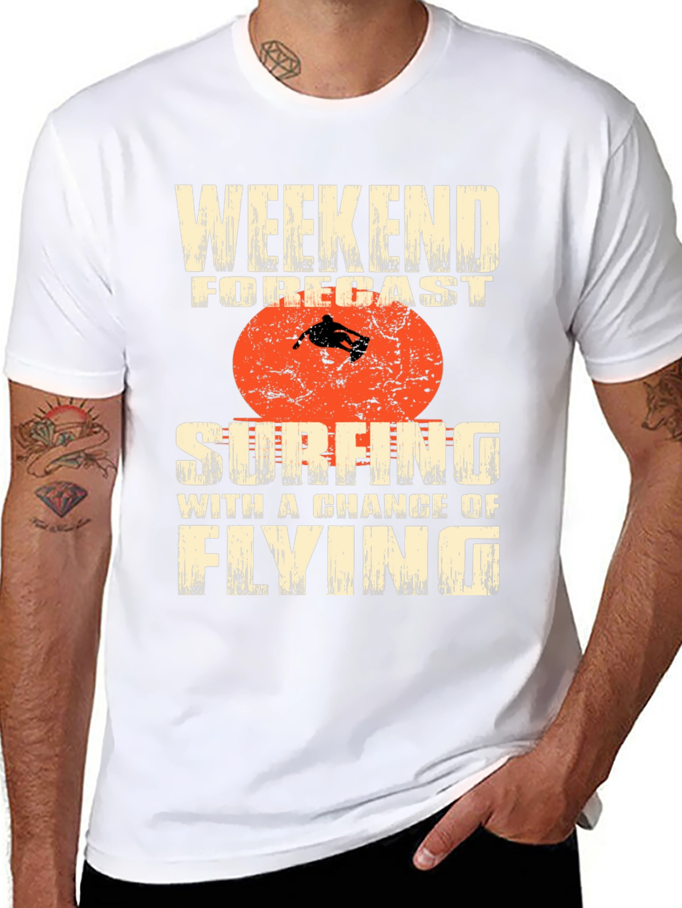 Weekend Surfing Forecast Graphic Tee