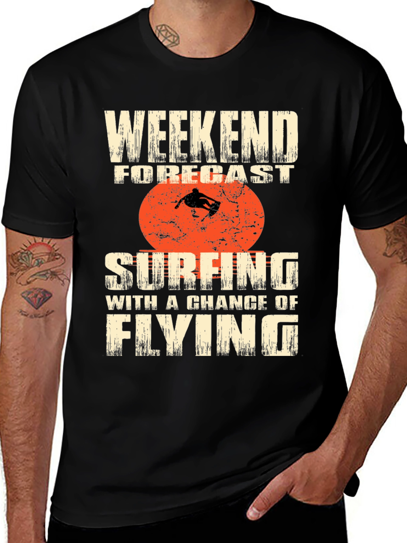 Weekend Surfing Forecast Graphic Tee