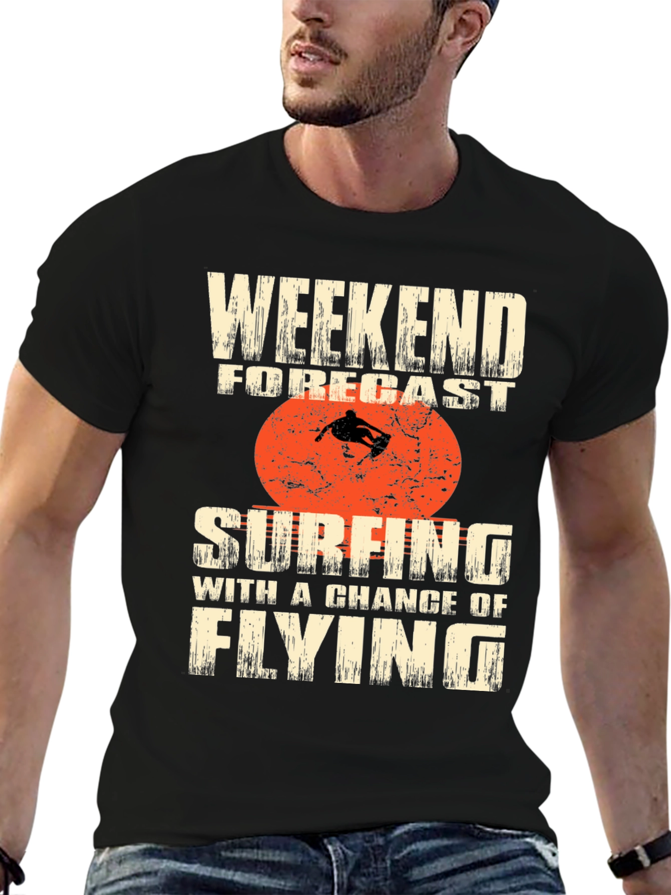 Weekend Surfing Forecast Graphic Tee