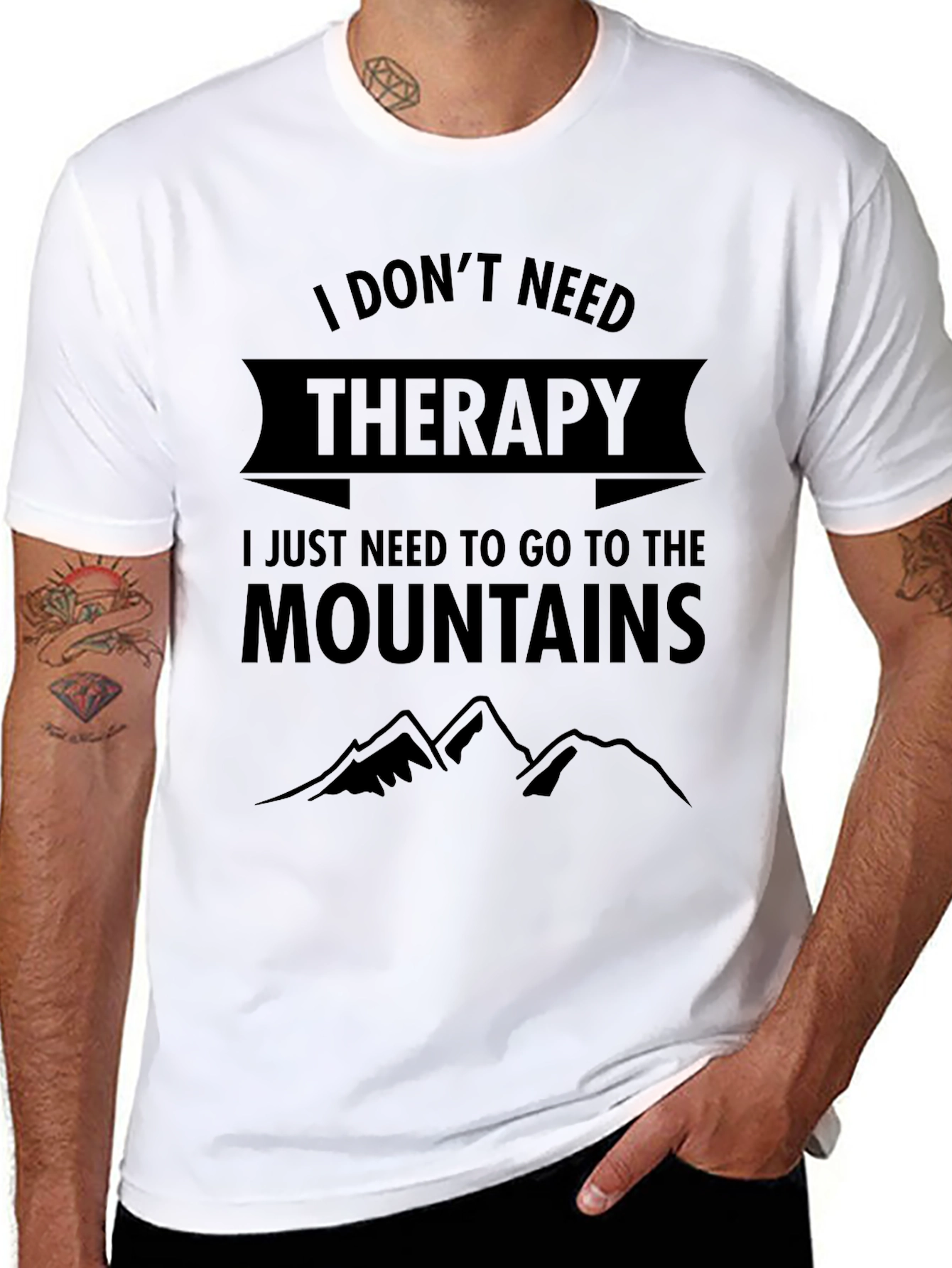 Mountain Therapy T-Shirt - Nature Lover Tee