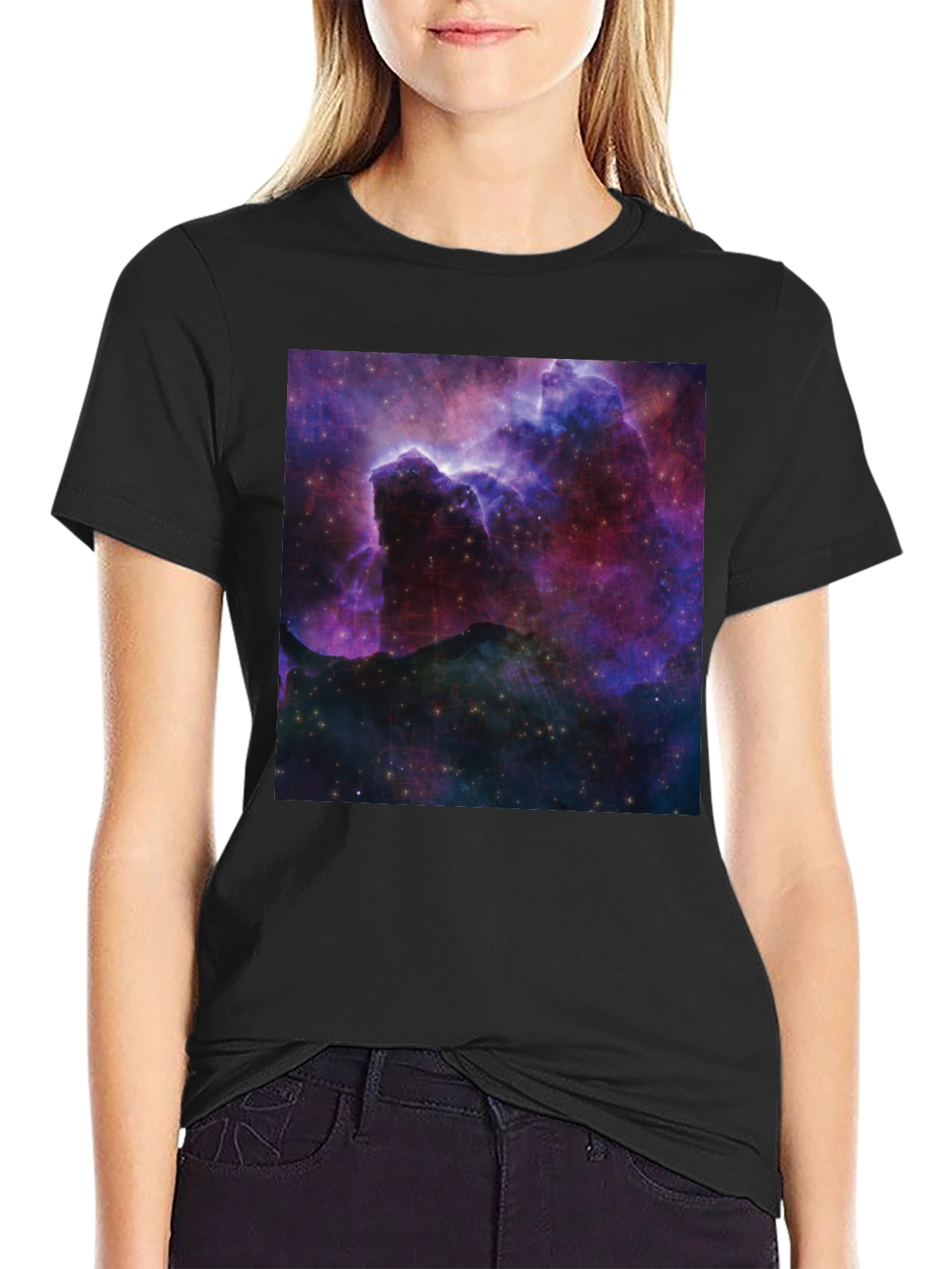 Nebula Graphic Black T-Shirt