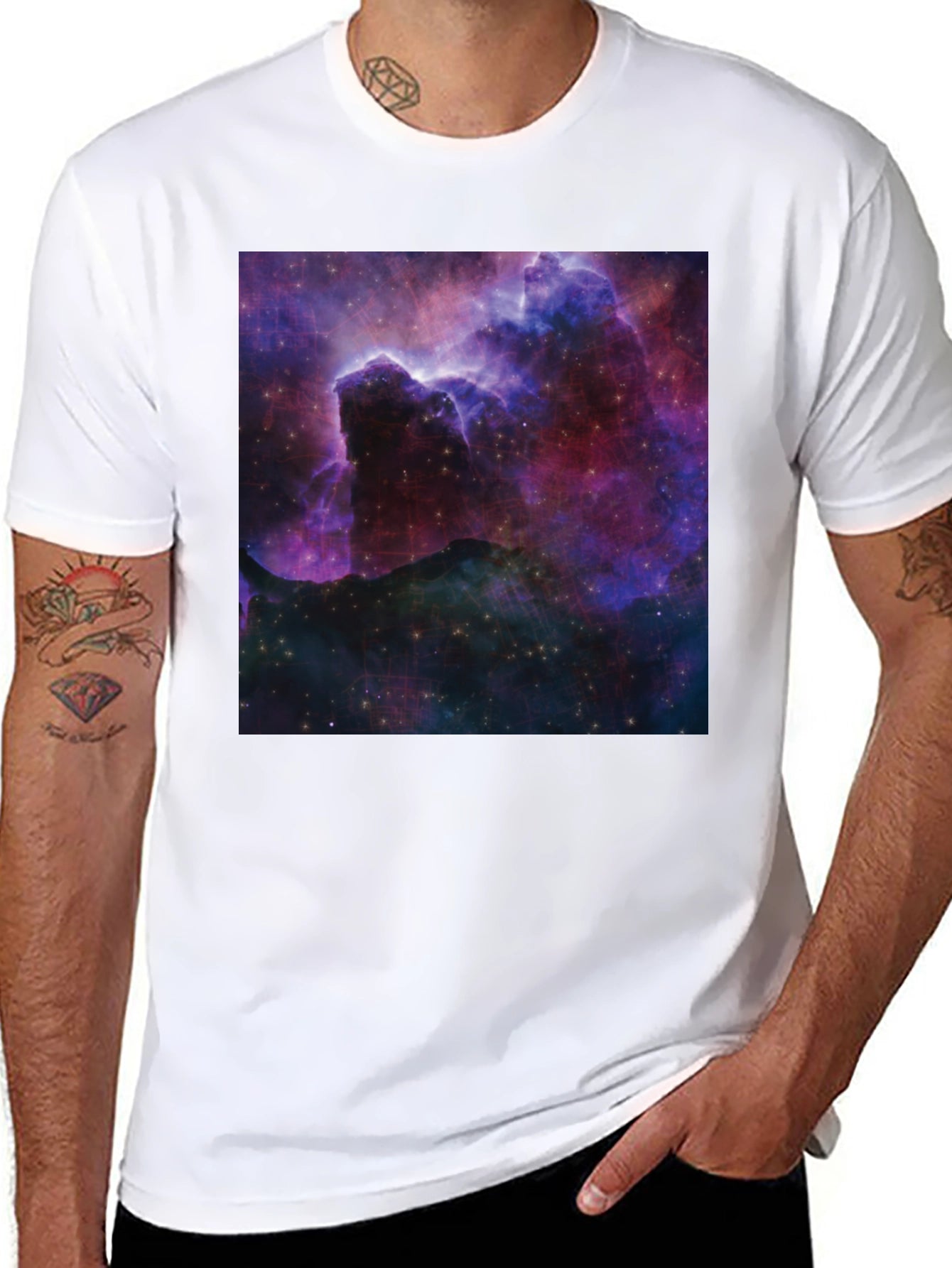 Nebula Graphic Black T-Shirt