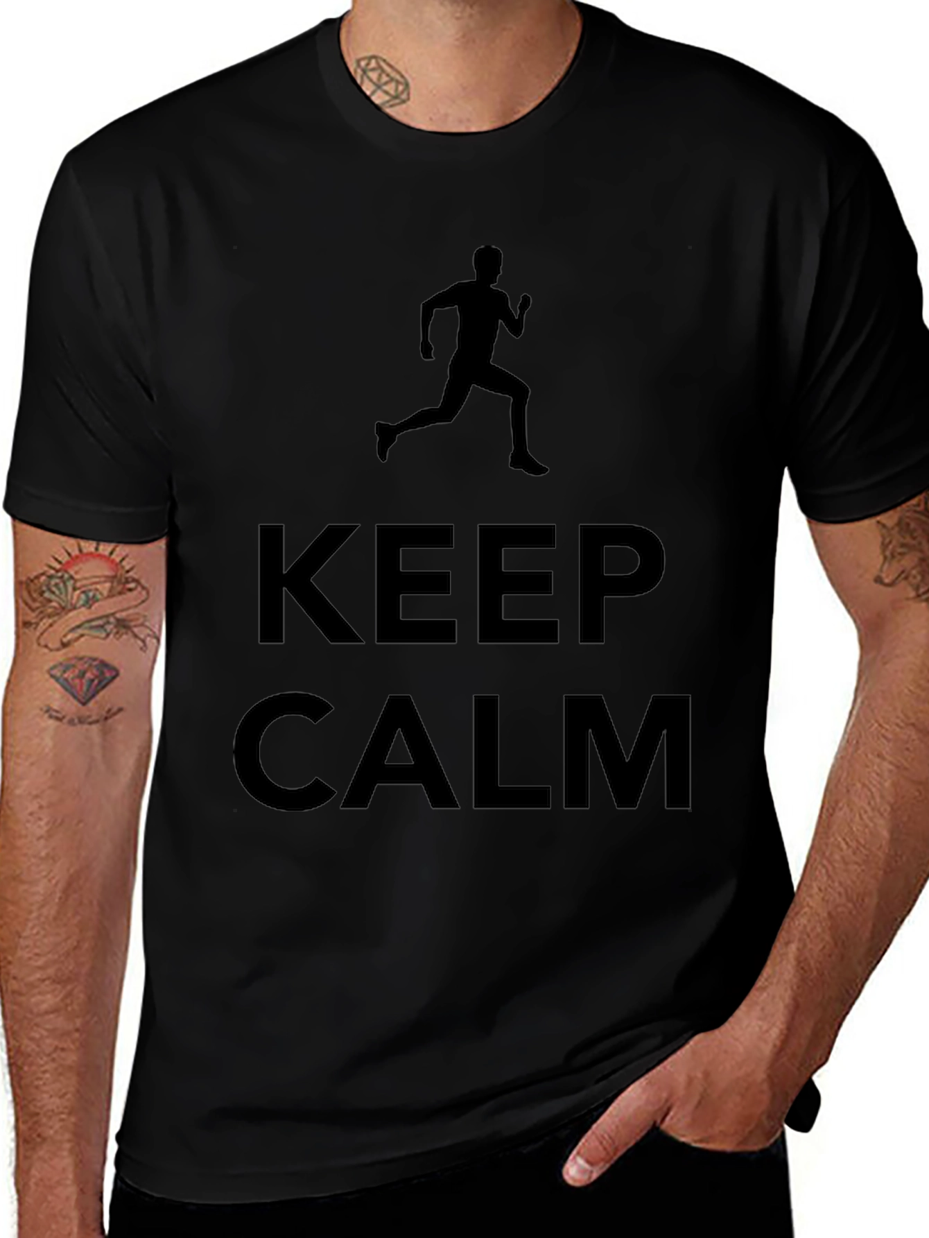 Keep Calm Runner T-Shirt | Cool Graphic Tee
