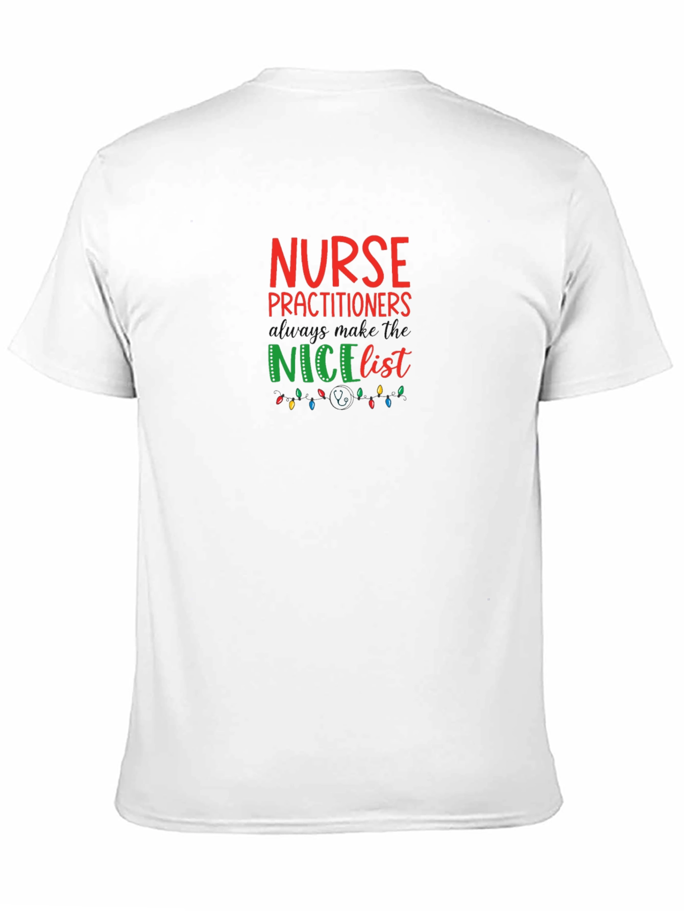 Nurse Practitioner Christmas Nice List T-Shirt
