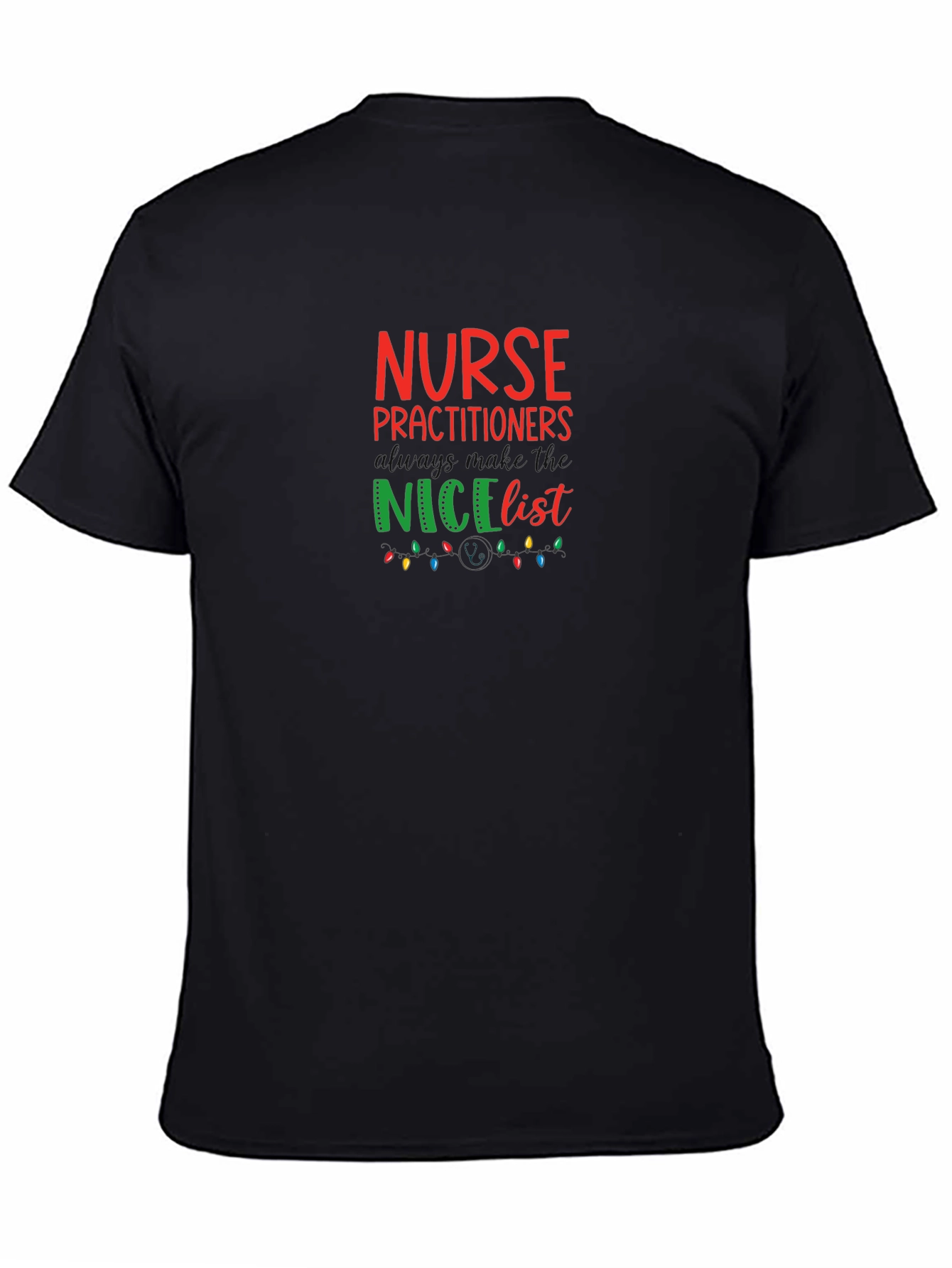 Nurse Practitioner Christmas Nice List T-Shirt