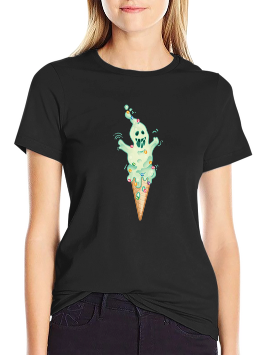 Ice Cream Ghost Graphic Tee