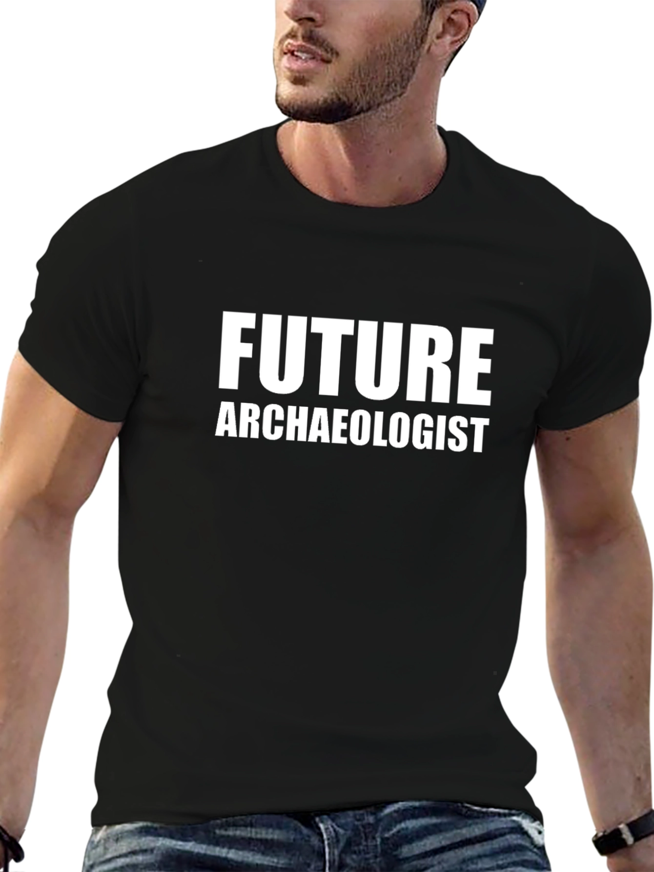 Future Archaeologist Black T-Shirt