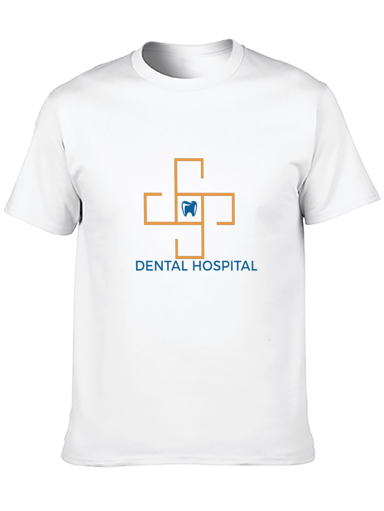 Dental Hospital Graphic Tee - Modern Design Black Shirt