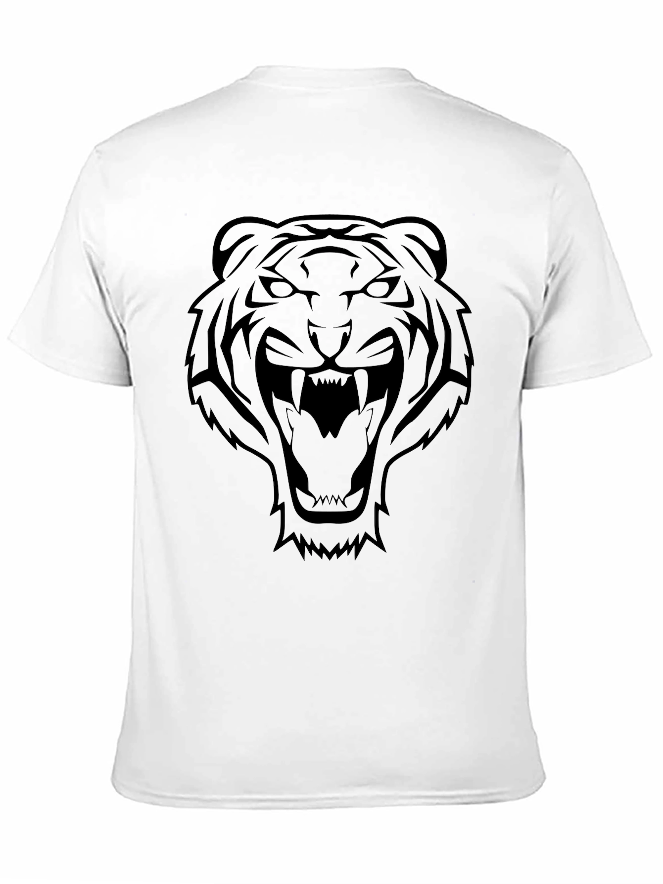 Bold Tiger Graphic Tee - Black
