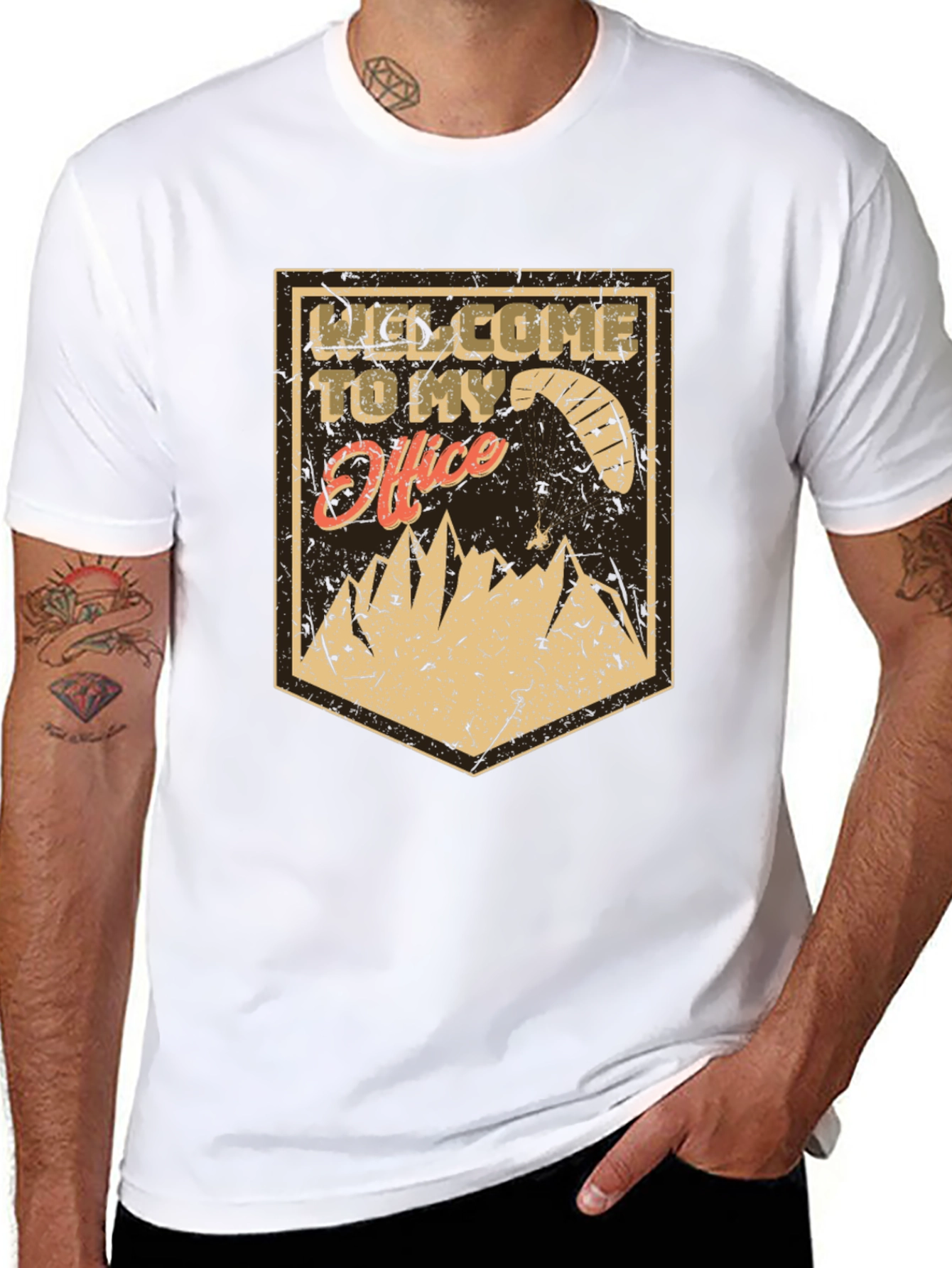 Welcome to My Office T-Shirt Paragliding Adventure Tee