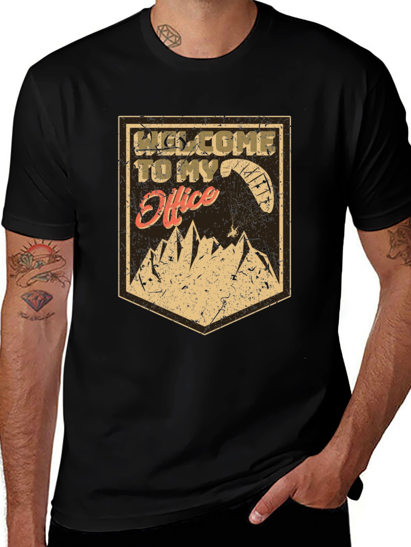 Welcome to My Office T-Shirt Paragliding Adventure Tee