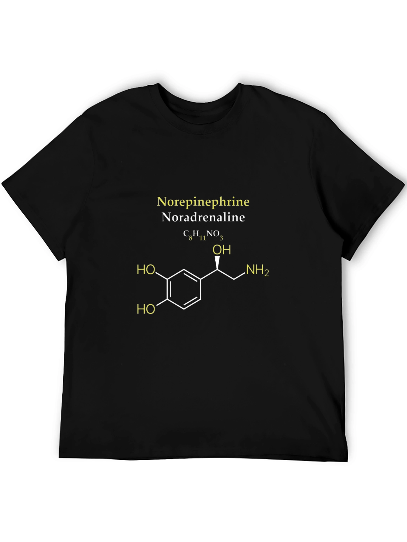 Norepinephrine Molecule Graphic T-Shirt
