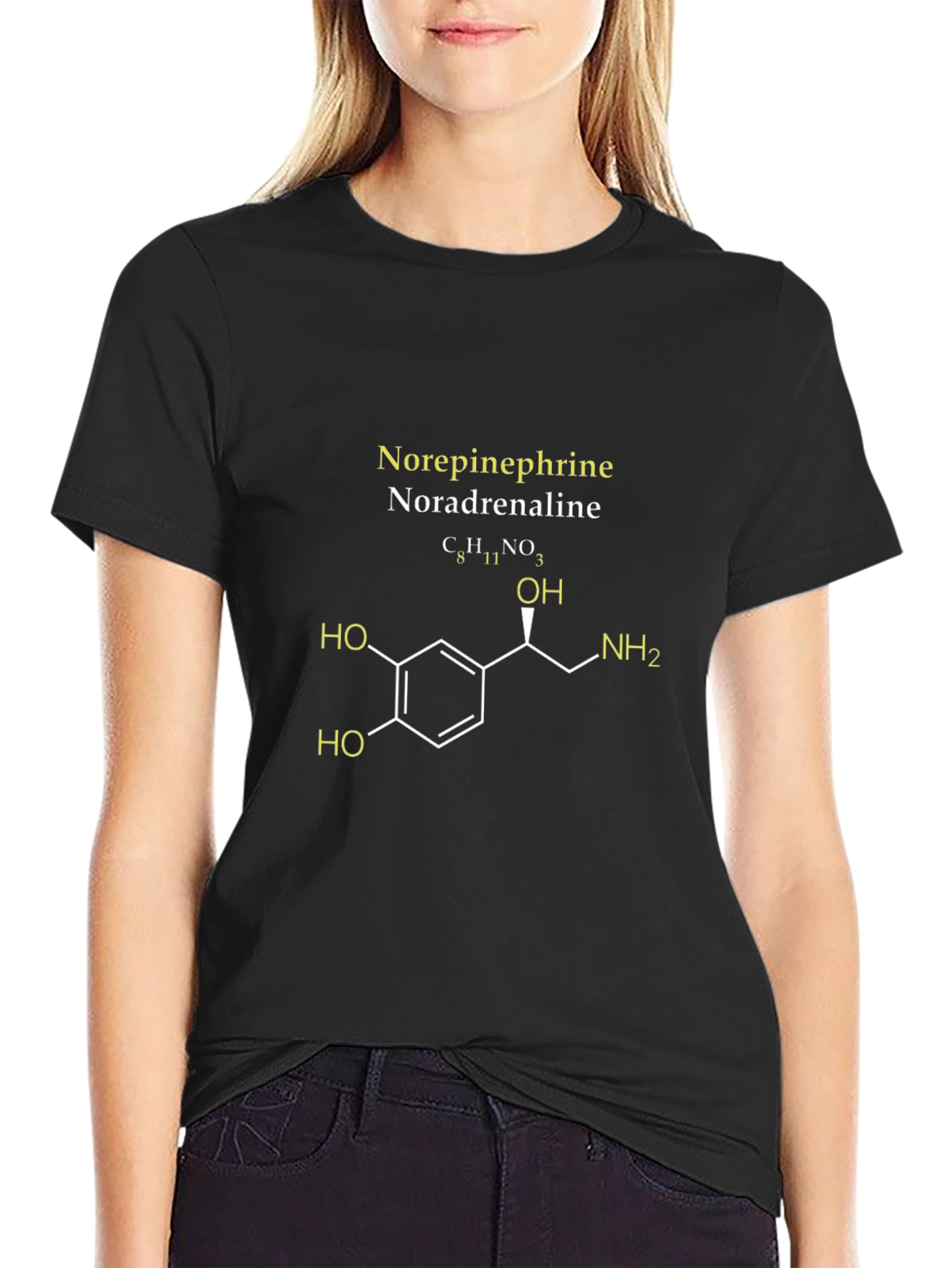 Norepinephrine Molecule Graphic T-Shirt