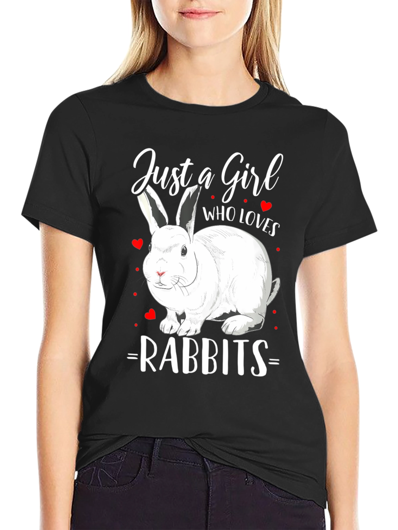 Just a Girl Who Loves Rabbits T-Shirt