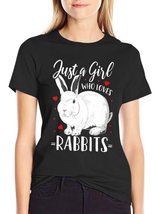 Just a Girl Who Loves Rabbits T-Shirt