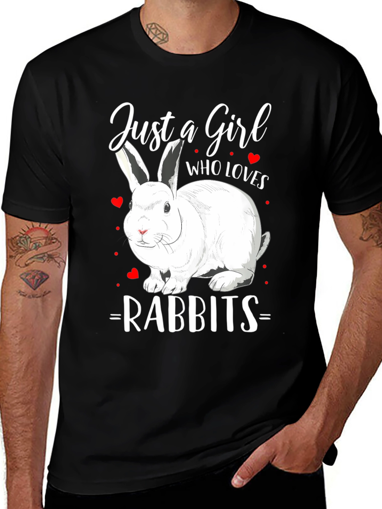 Just a Girl Who Loves Rabbits T-Shirt