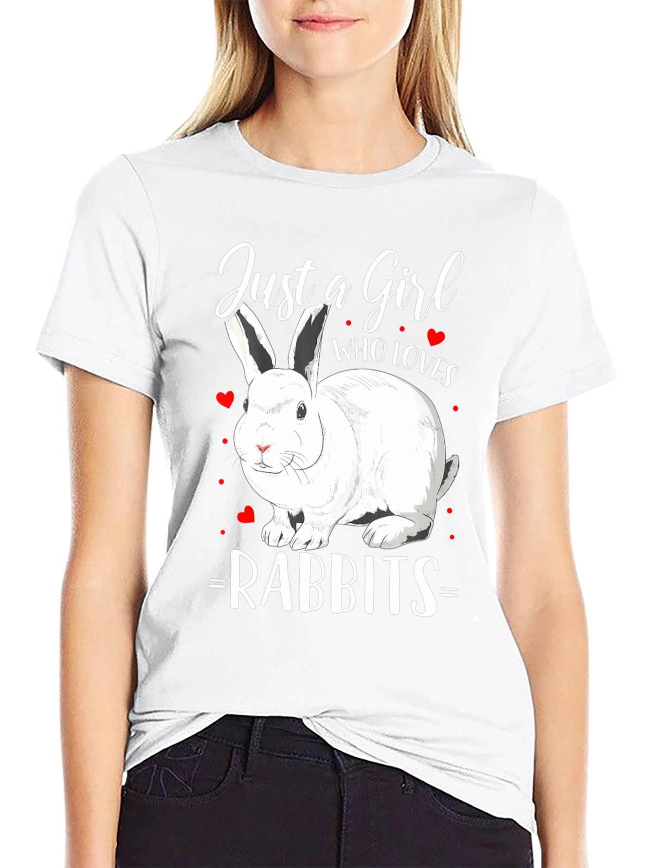 Just a Girl Who Loves Rabbits T-Shirt