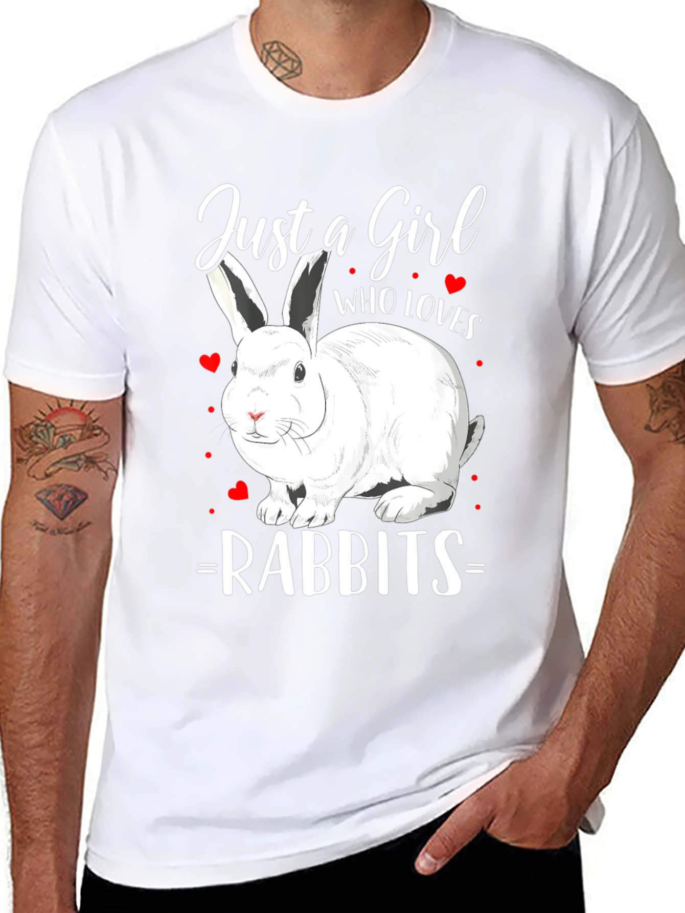 Just a Girl Who Loves Rabbits T-Shirt