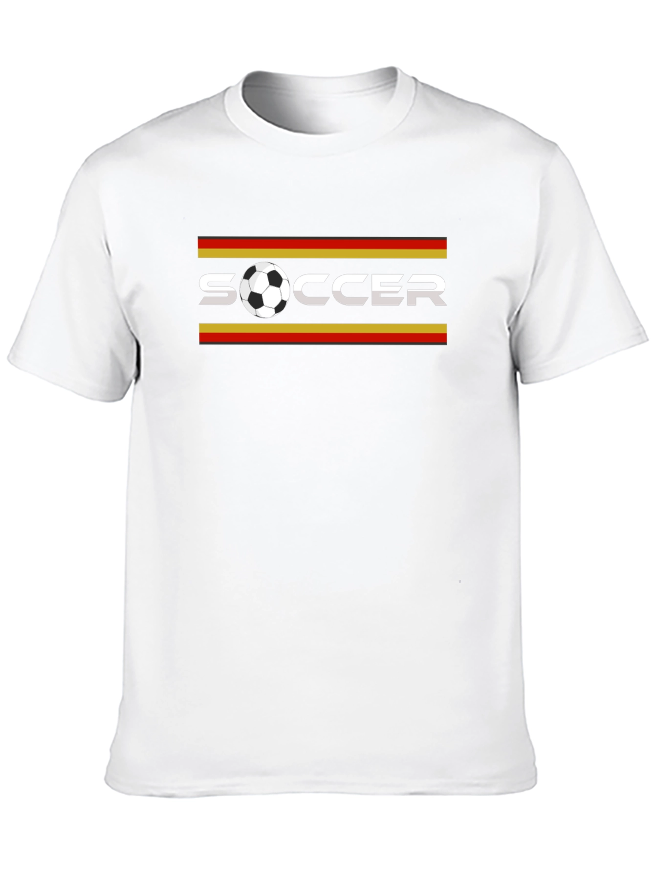 Soccer Graphic T-Shirt - Black Cotton Tee