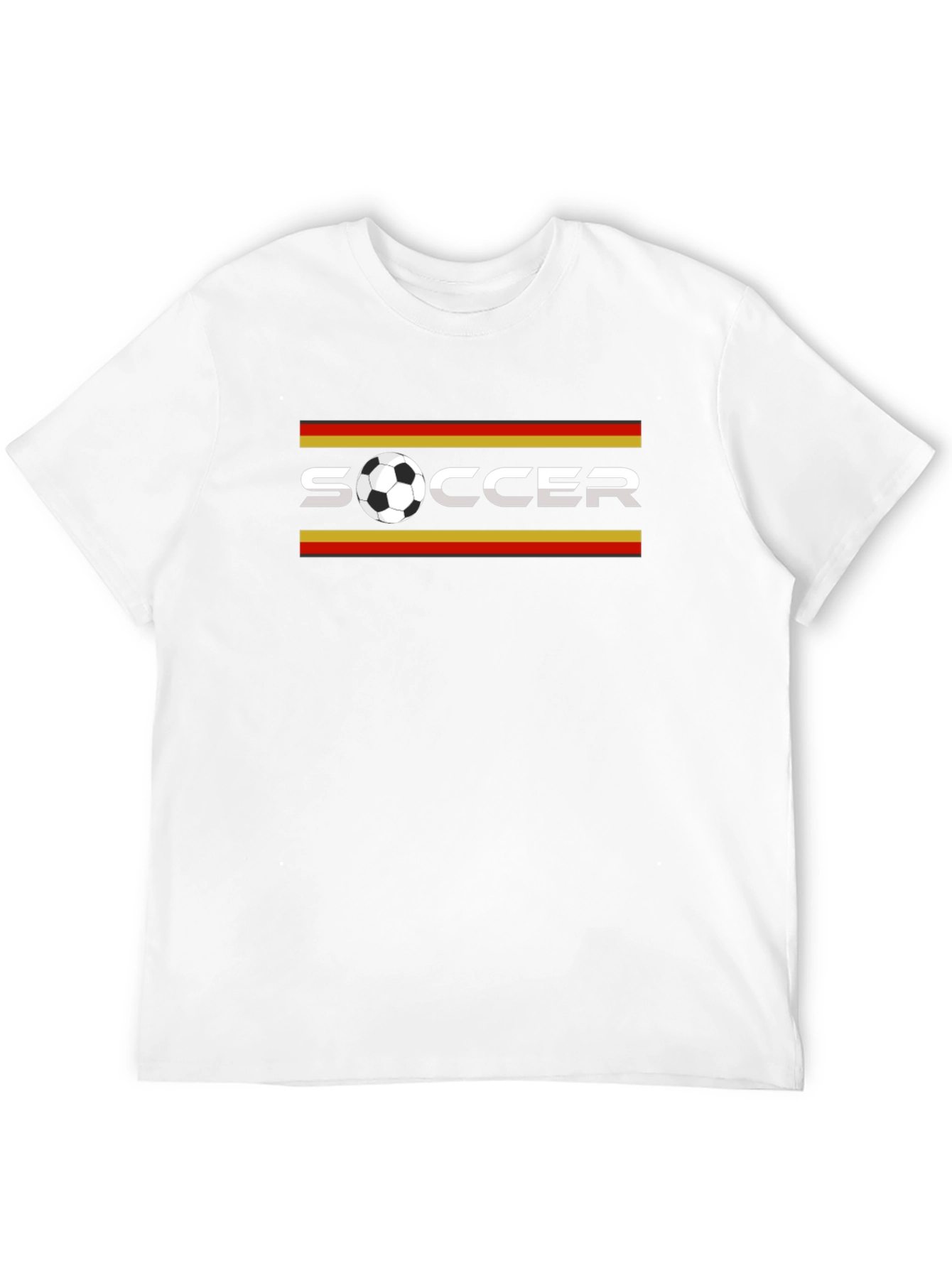 Soccer Graphic T-Shirt - Black Cotton Tee